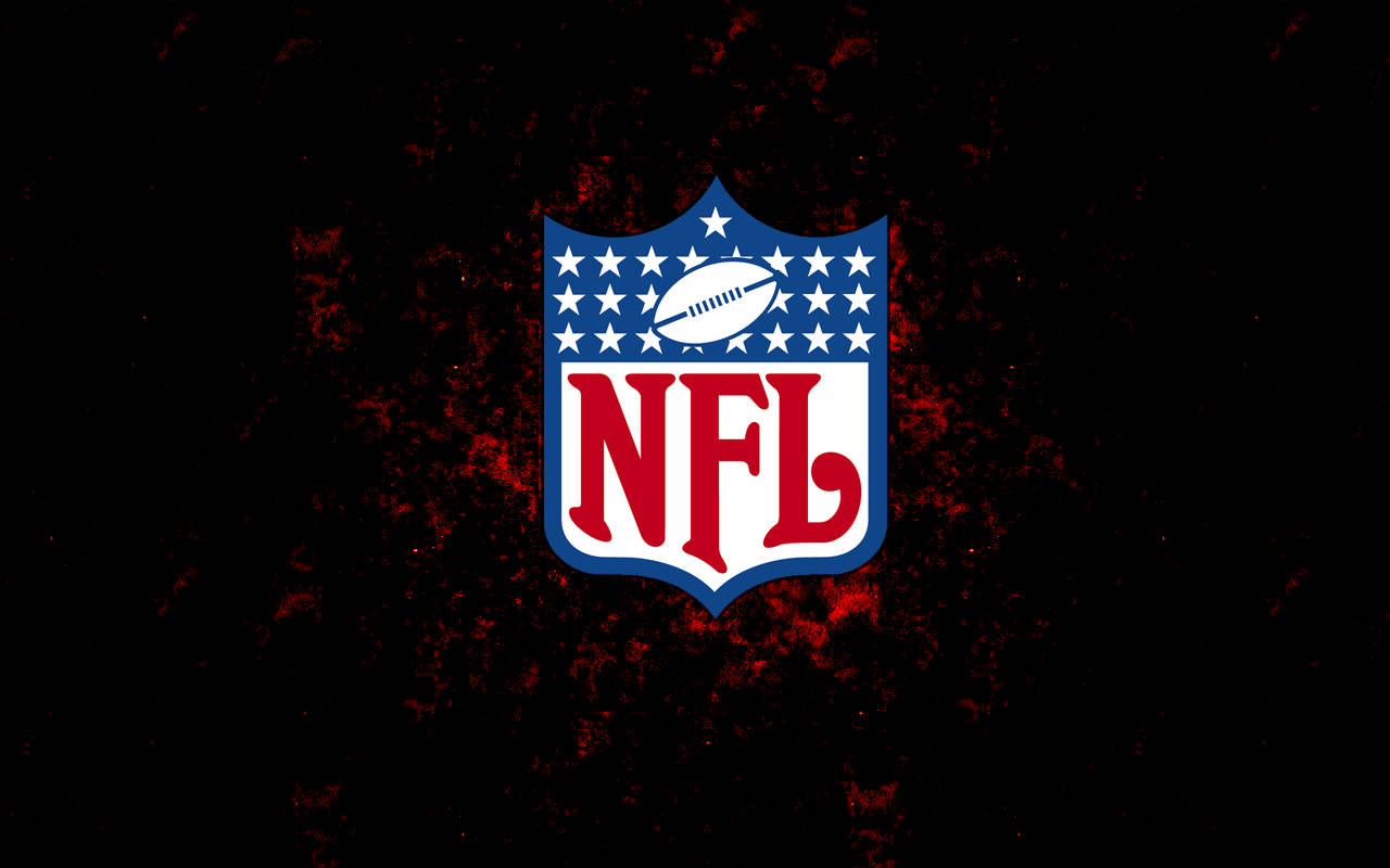 Логотип NFL на черном фоне Обои