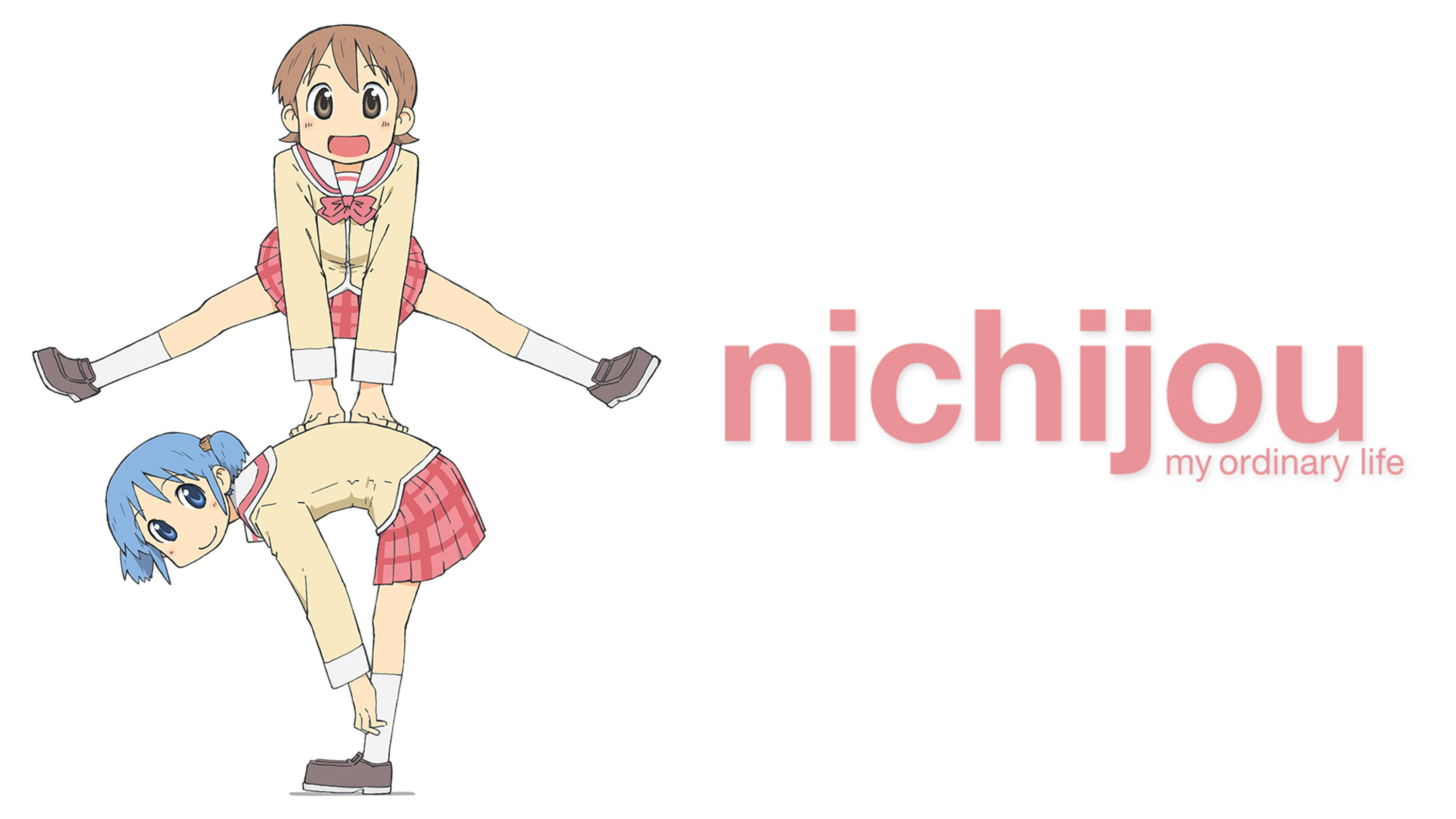 Nichijou Чехарда Белый Фон Обои