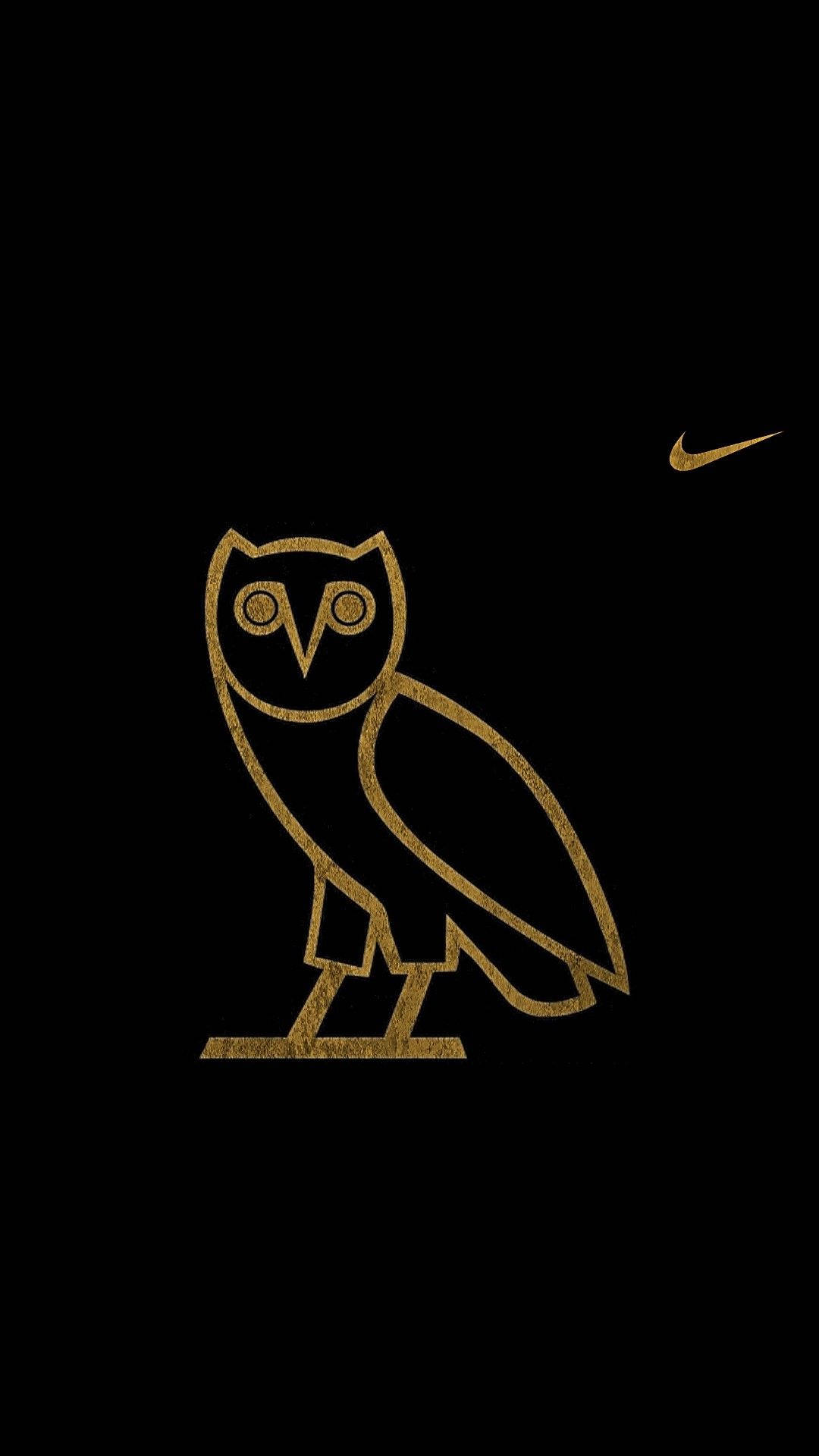 Эмблема Nike с крутым филином Обои