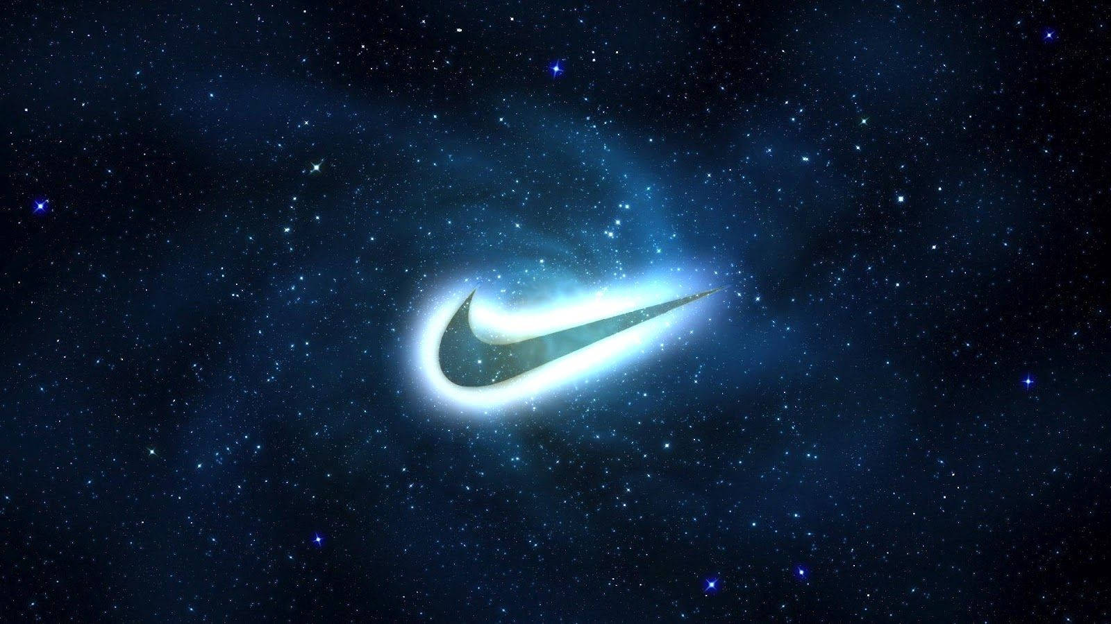 Крутой логотип Nike в космосе Обои