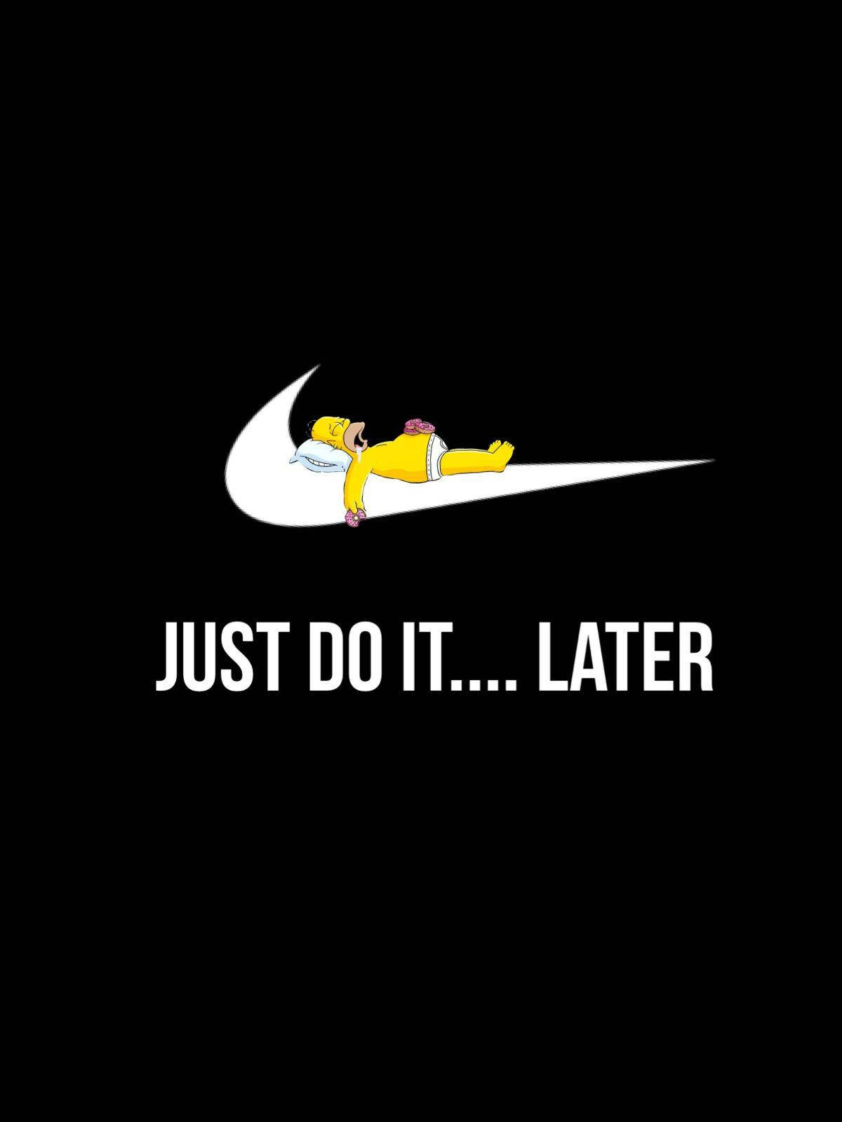 Смешной Гомер в стиле Nike Обои