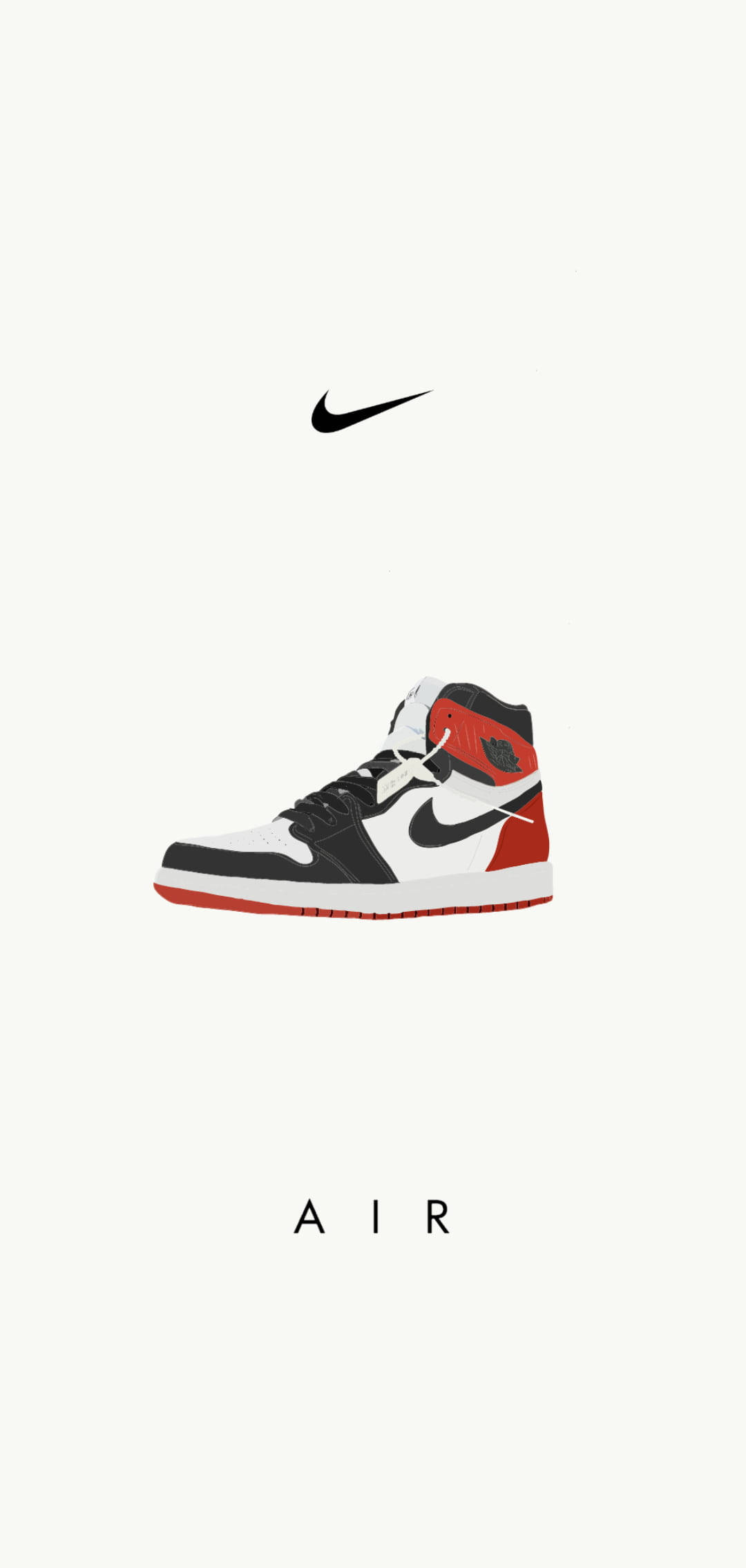 Кроссовки Nike Air в мультяшном стиле Обои