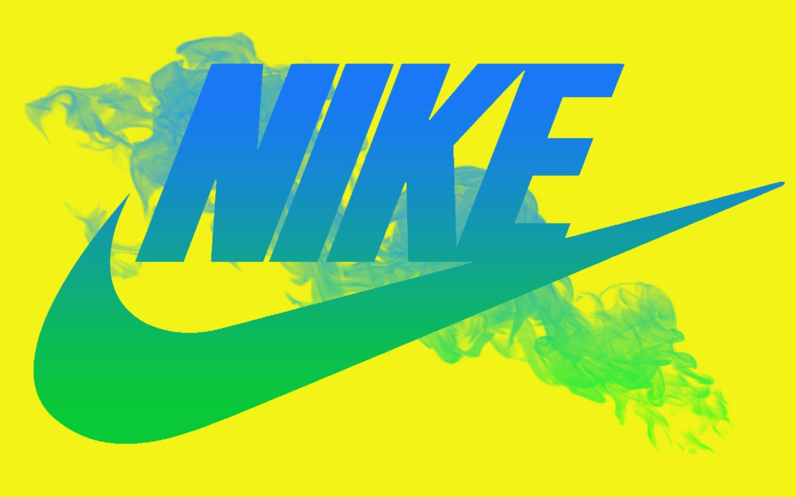 Крутая эмблема Nike с градиентом Обои
