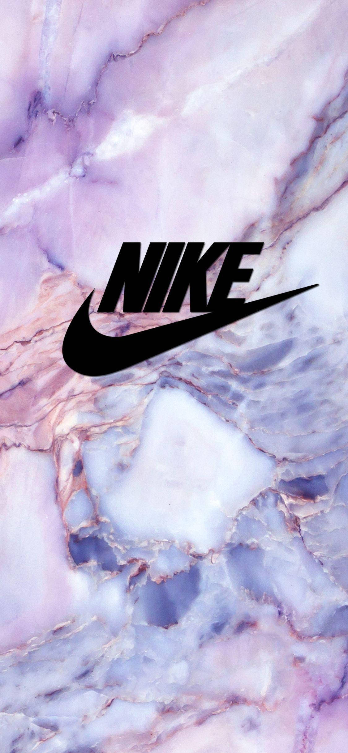 Мраморный логотип Nike для iPhone Обои