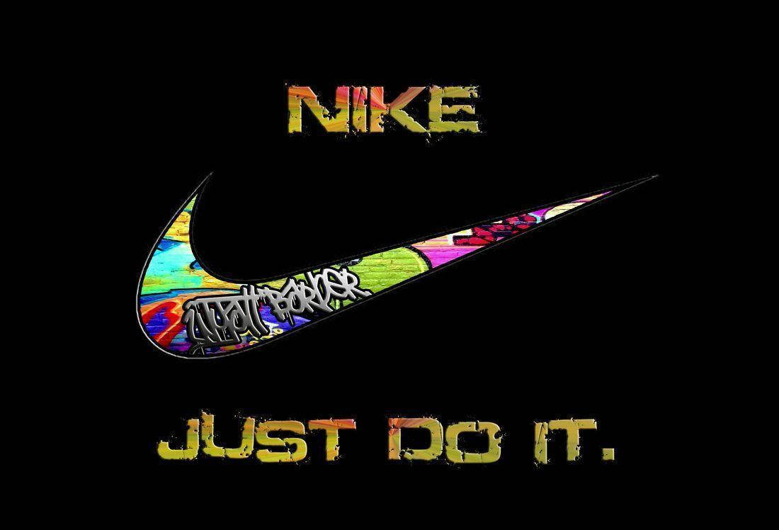 Крутой логотип Nike в стиле граффити Обои
