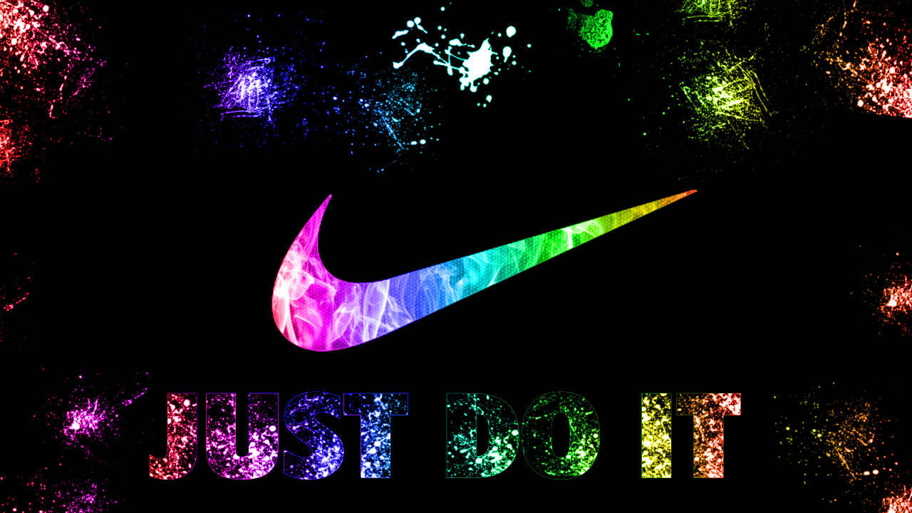 Крутой Nike Радужный дым Обои