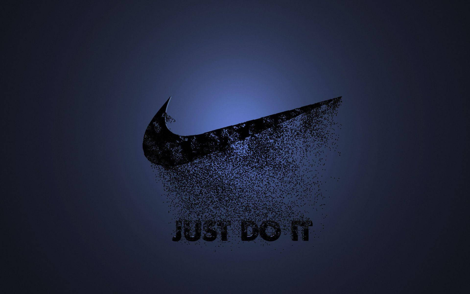Крутой логотип Nike с эффектом исчезновения Обои