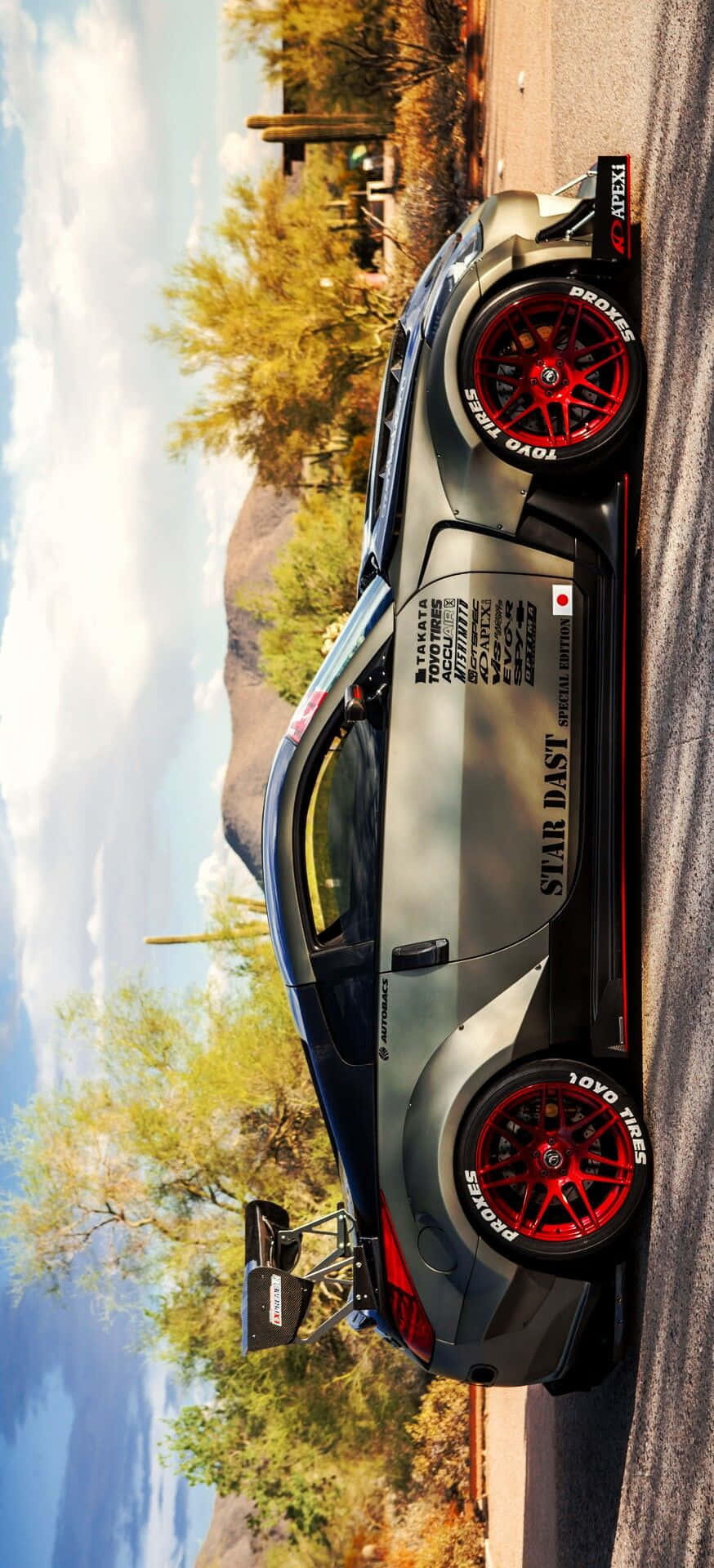 Спортивный и мощный Nissan R35 GTR Обои