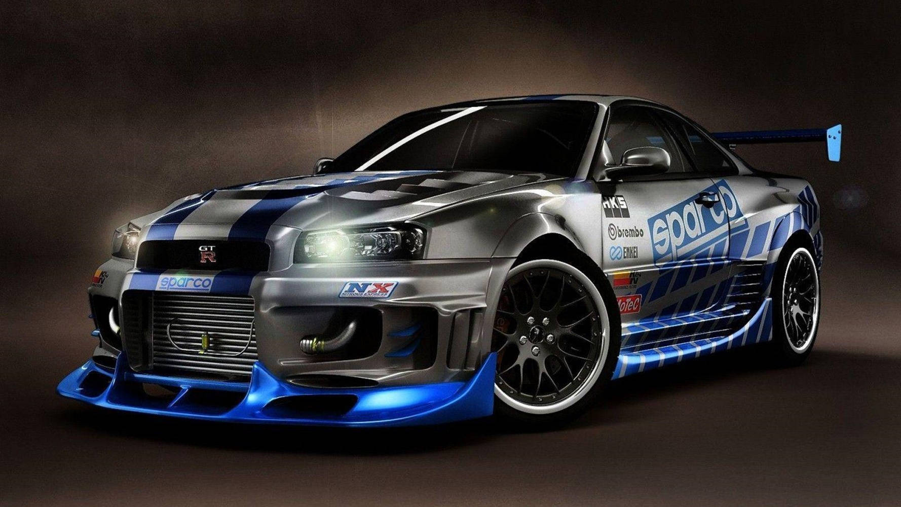 Nissan Skyline в действии — икона серии «Форсаж» Обои