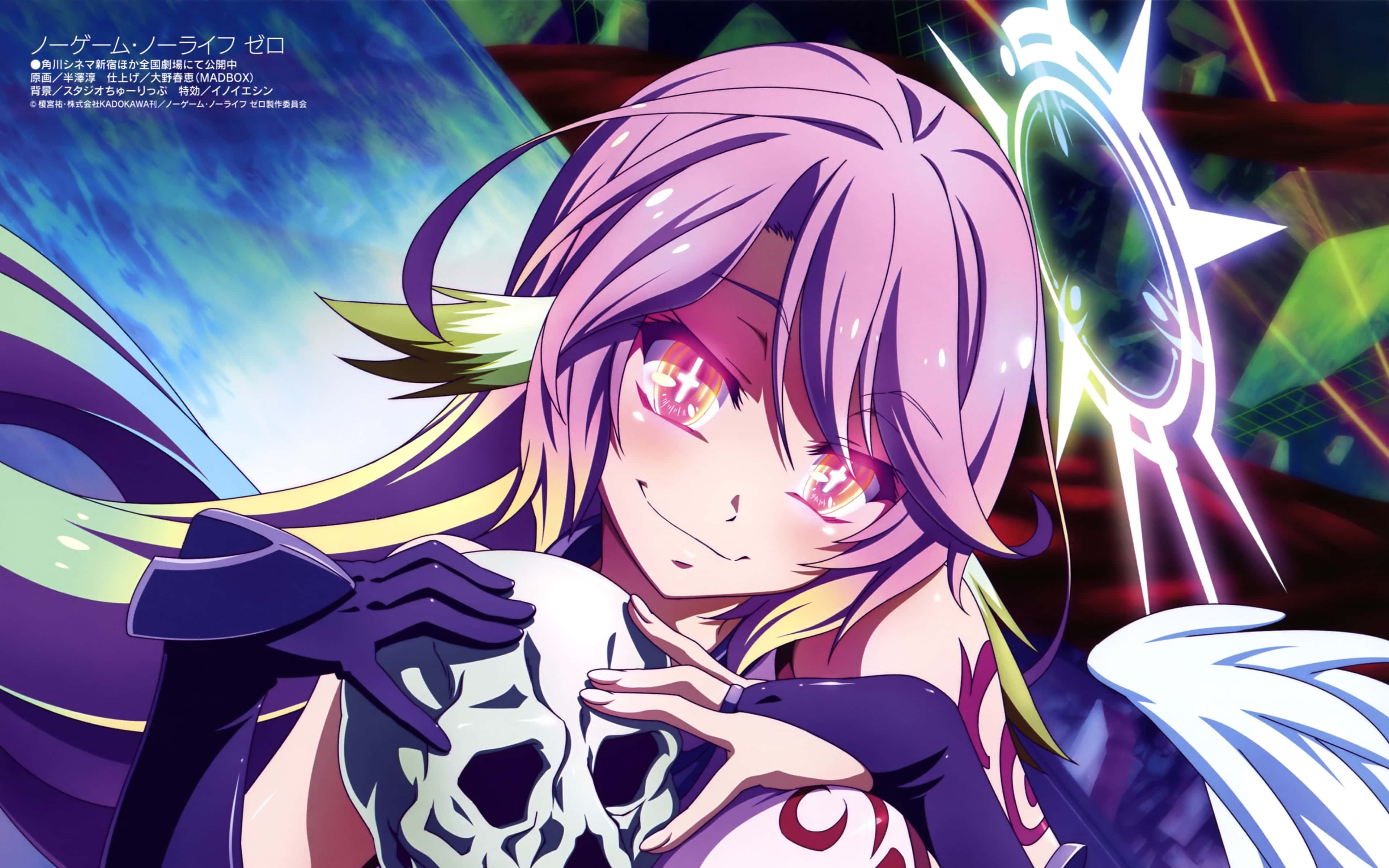 Два геймера наслаждаются жизнью в мире No Game No Life Обои