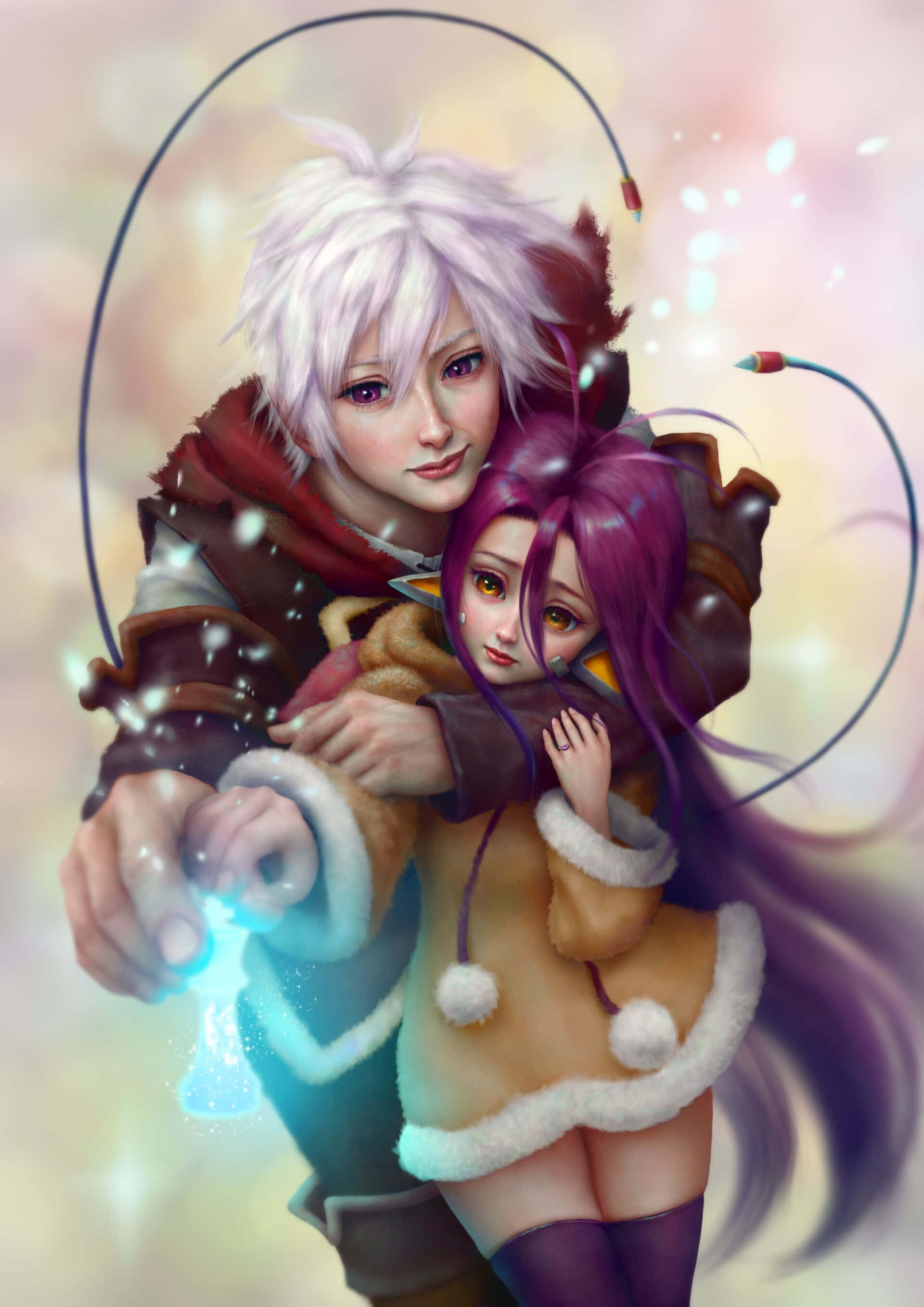 No Game No Life Сора и Широ арт Обои
