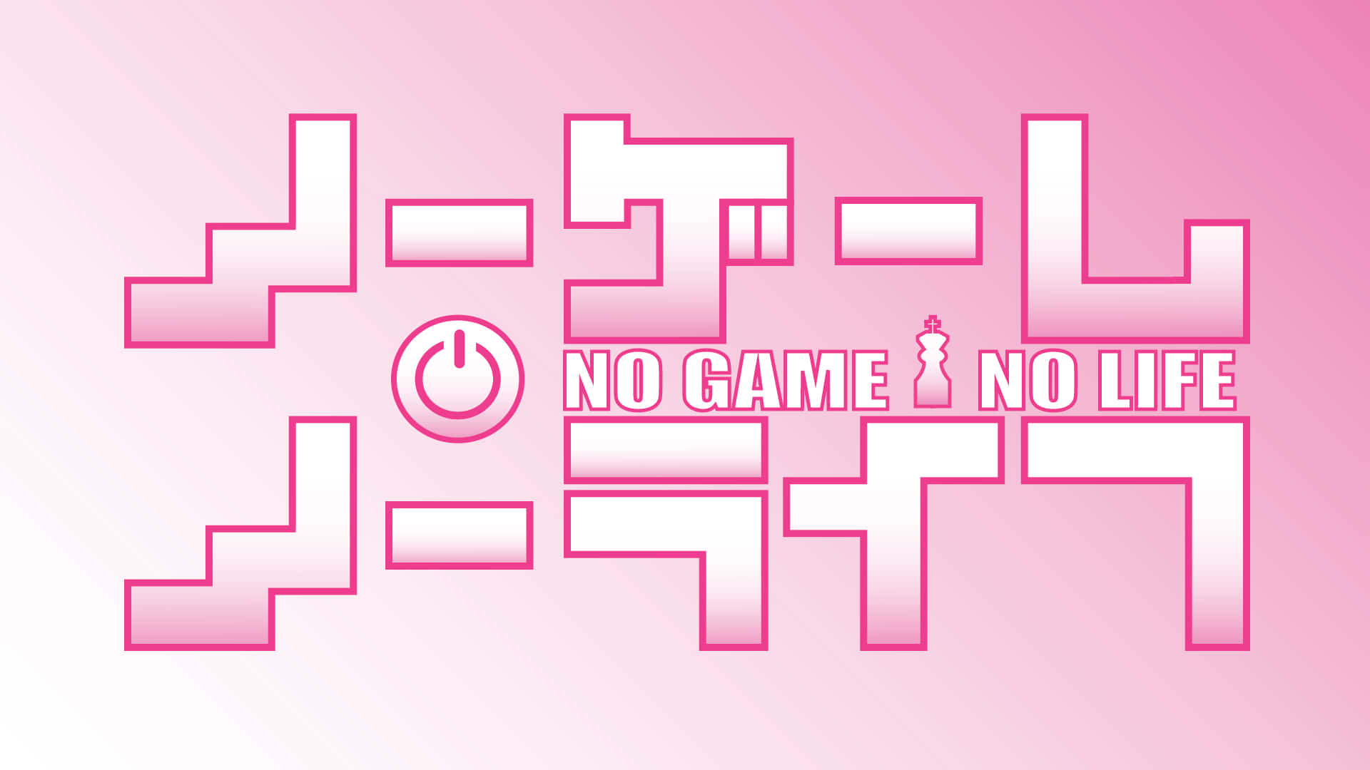 Розовая обложка No Game No Life Обои
