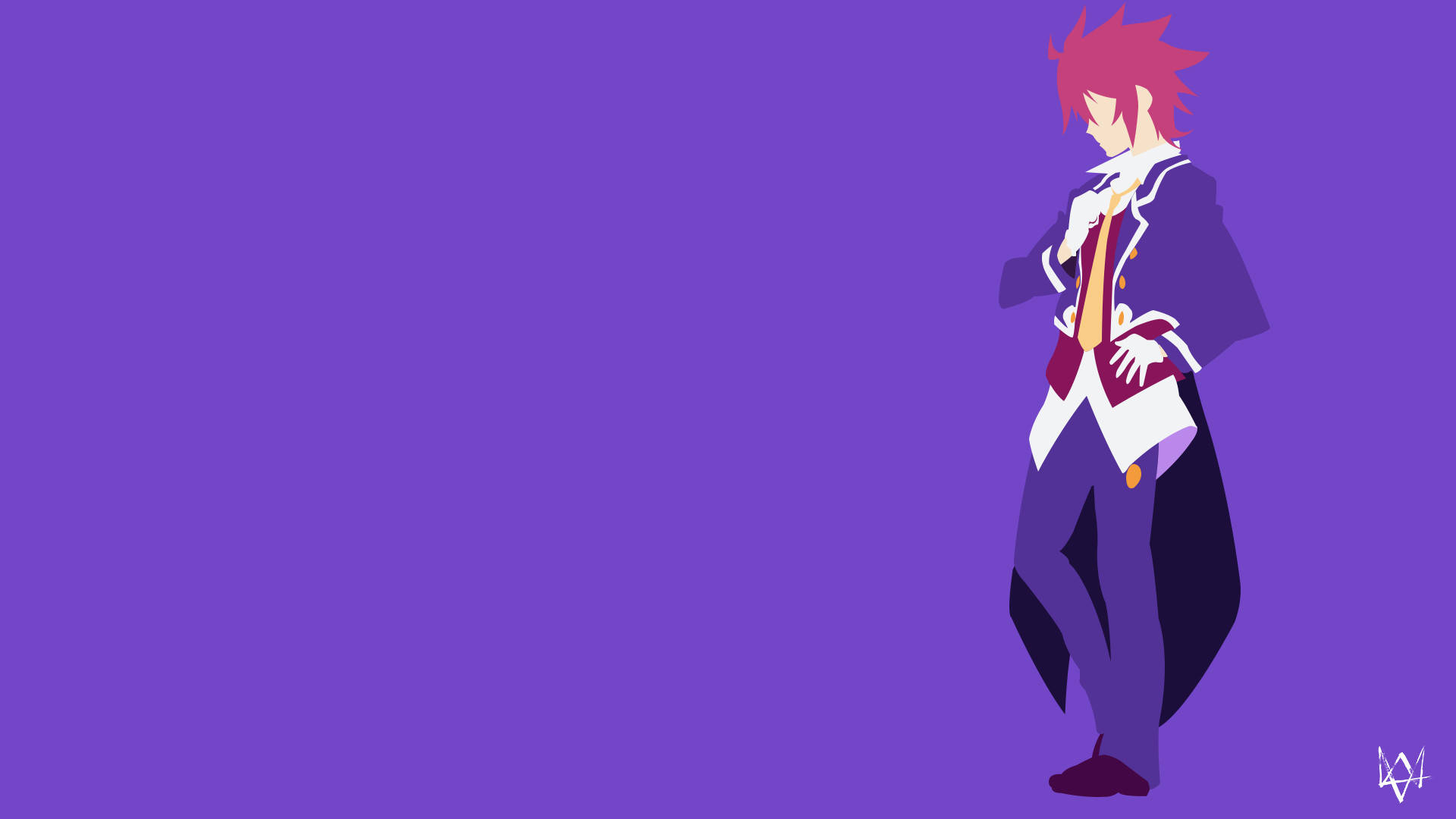 Минималистичное аниме Сора из No Game No Life Обои