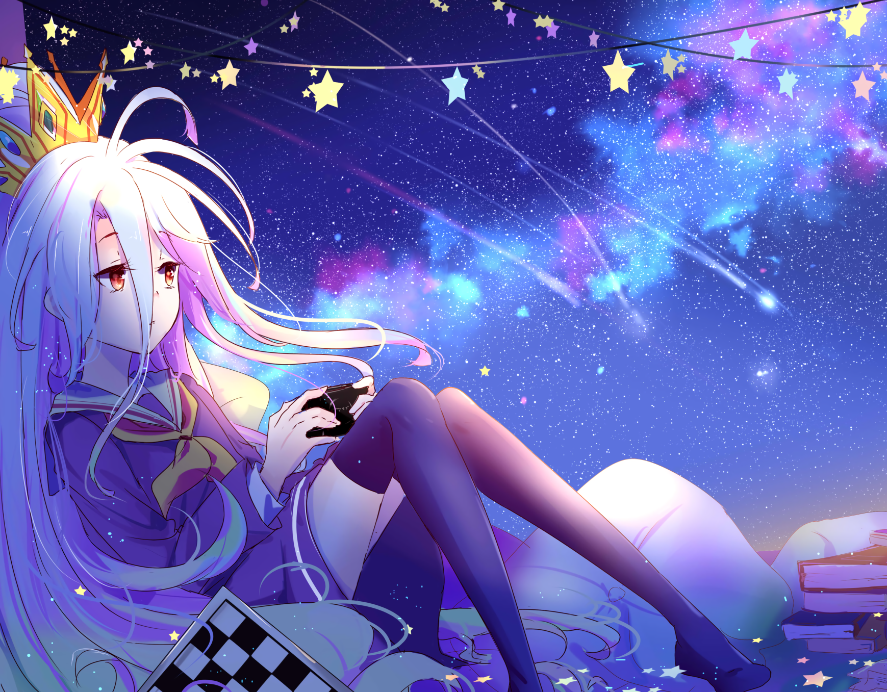 Сора и Сиро отправляются в путь, чтобы стать лучшими игроками в No Game No Life Обои