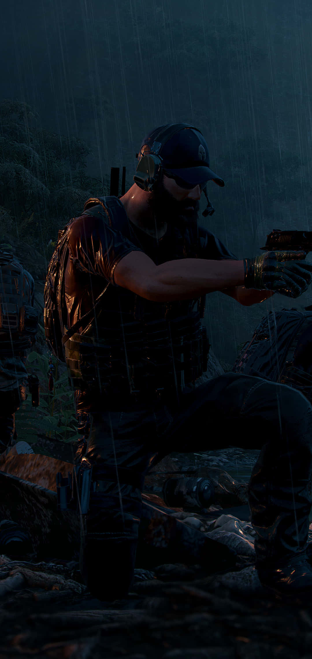 Nomad с пистолетом фон для iPhone X Ghost Recon Wildlands Обои