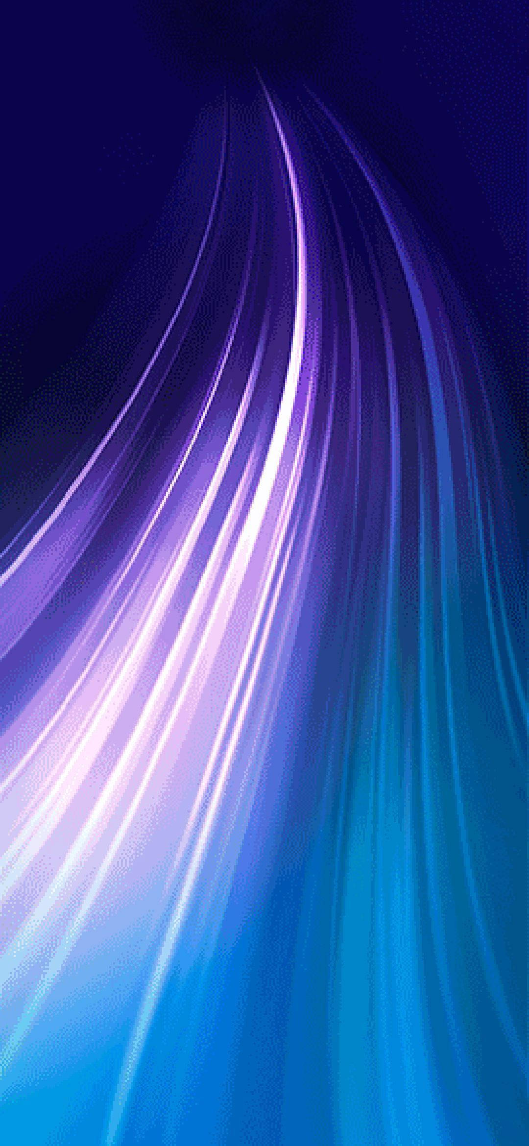 Note 8 Фиолетовые световые волны Обои