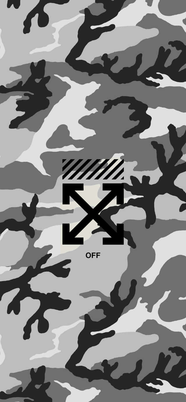 Камуфляжный узор Off White для iPhone Обои