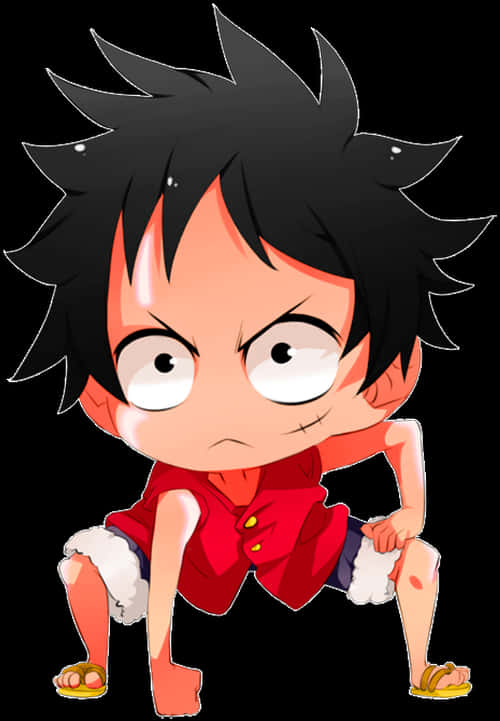 Чиби Луффи персонаж One Piece Обои
