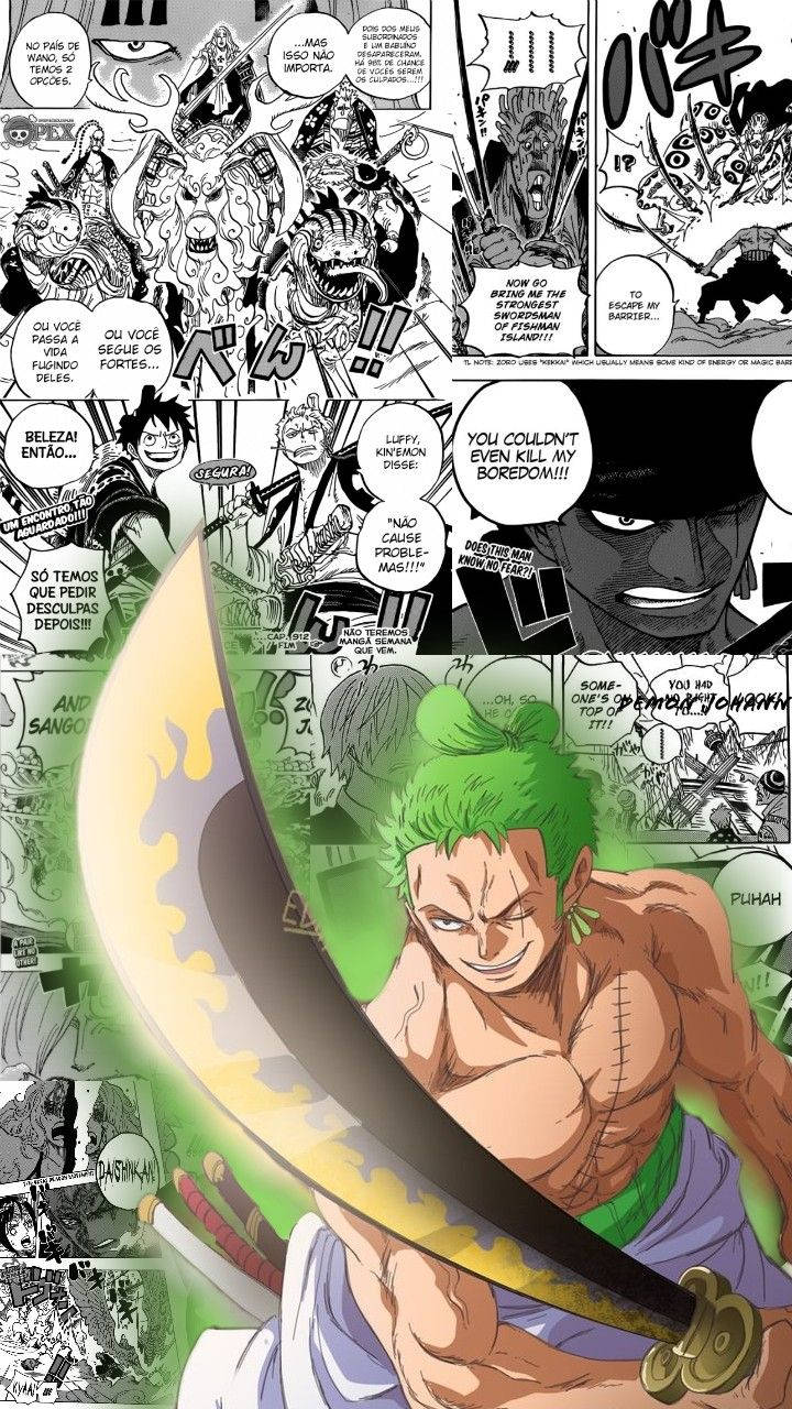 Вооруженный Зоро Эстетика One Piece Обои