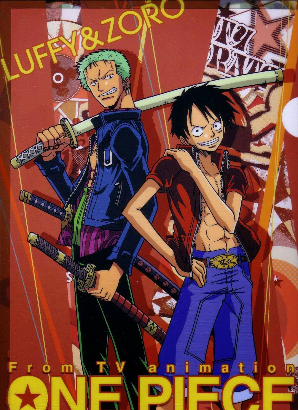Люффи Зоро спина к спине One Piece Обои