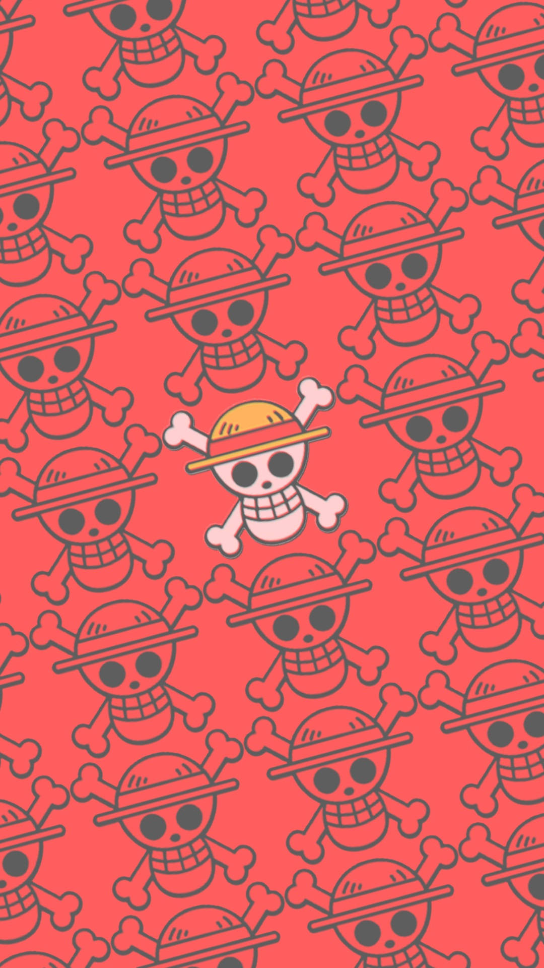 One Piece Телефон Коллаж Веселый Роджер Обои