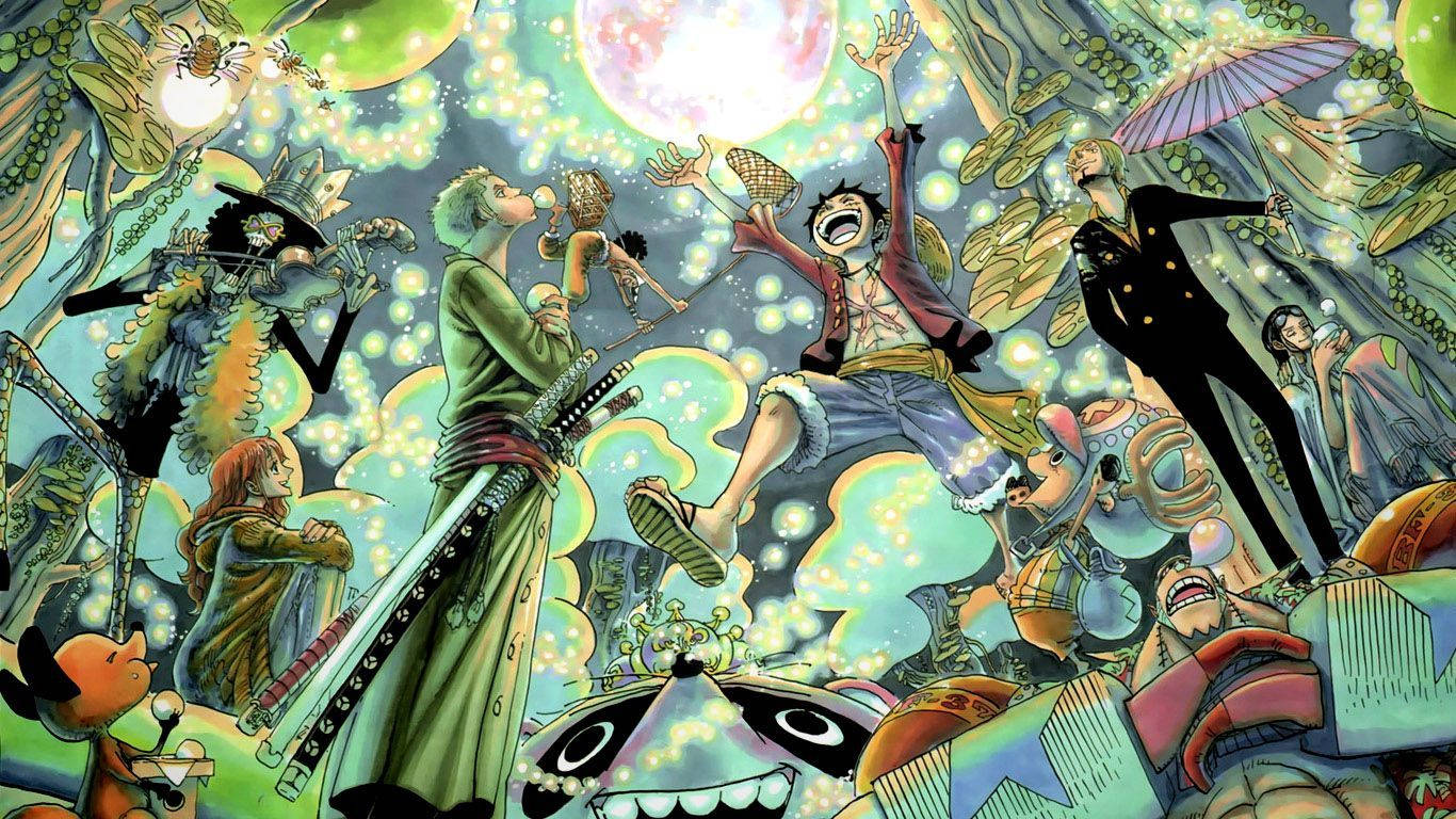 Эстетичный фанарт One Piece Обои
