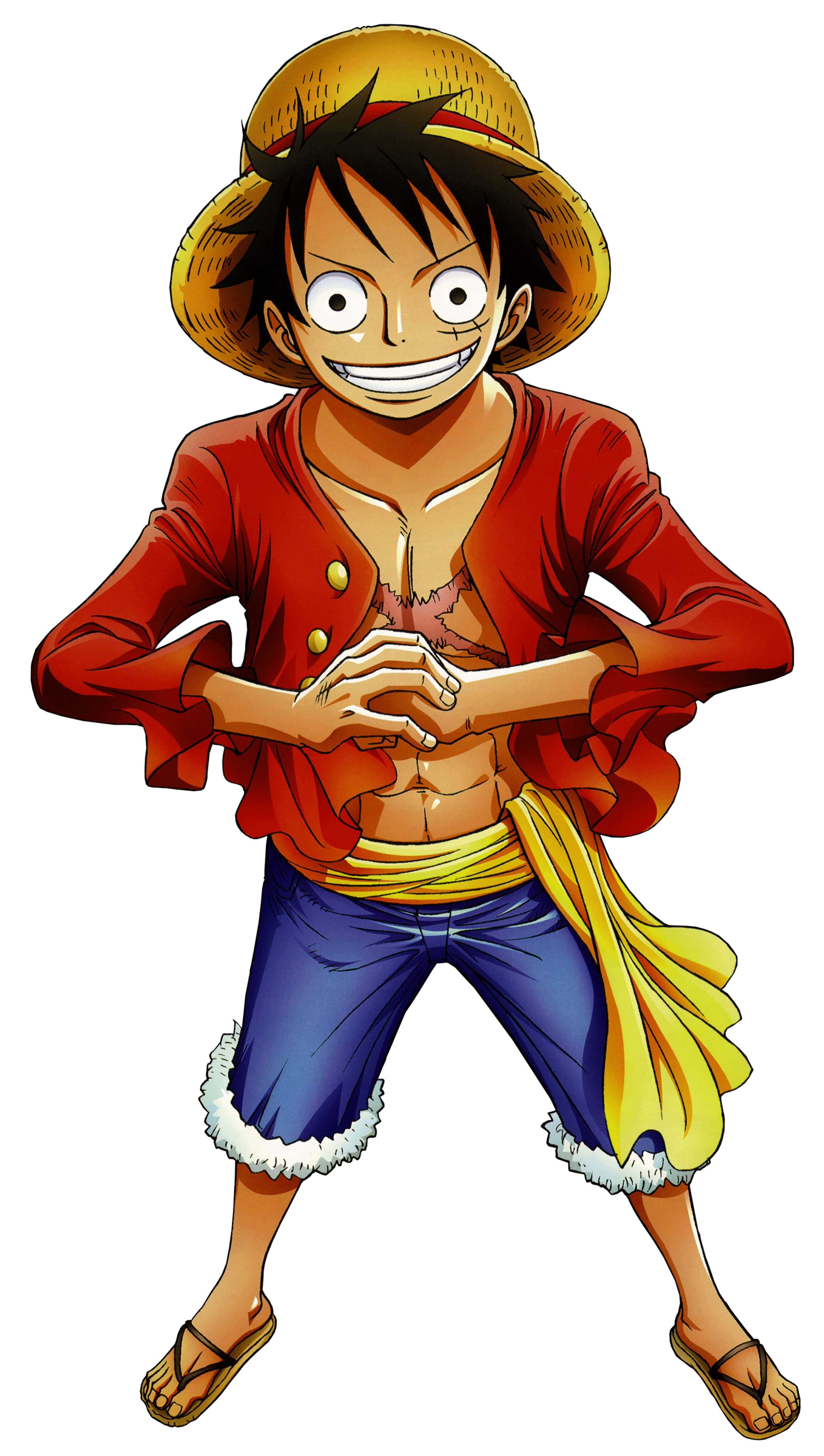 Стоящий Люфи из One Piece на телефон Обои