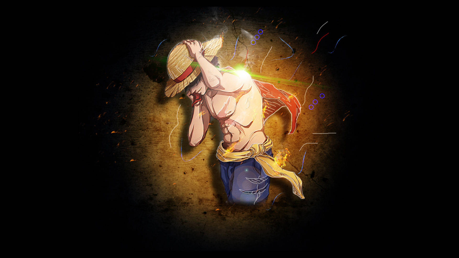 Луффи из аниме One Piece Обои