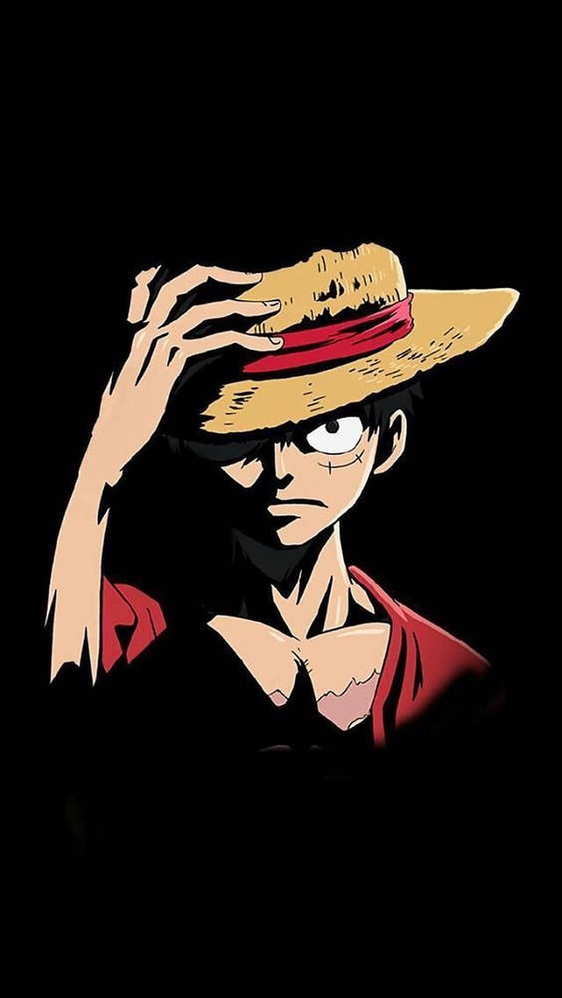 Крутой Луффи из One Piece для iPhone Обои
