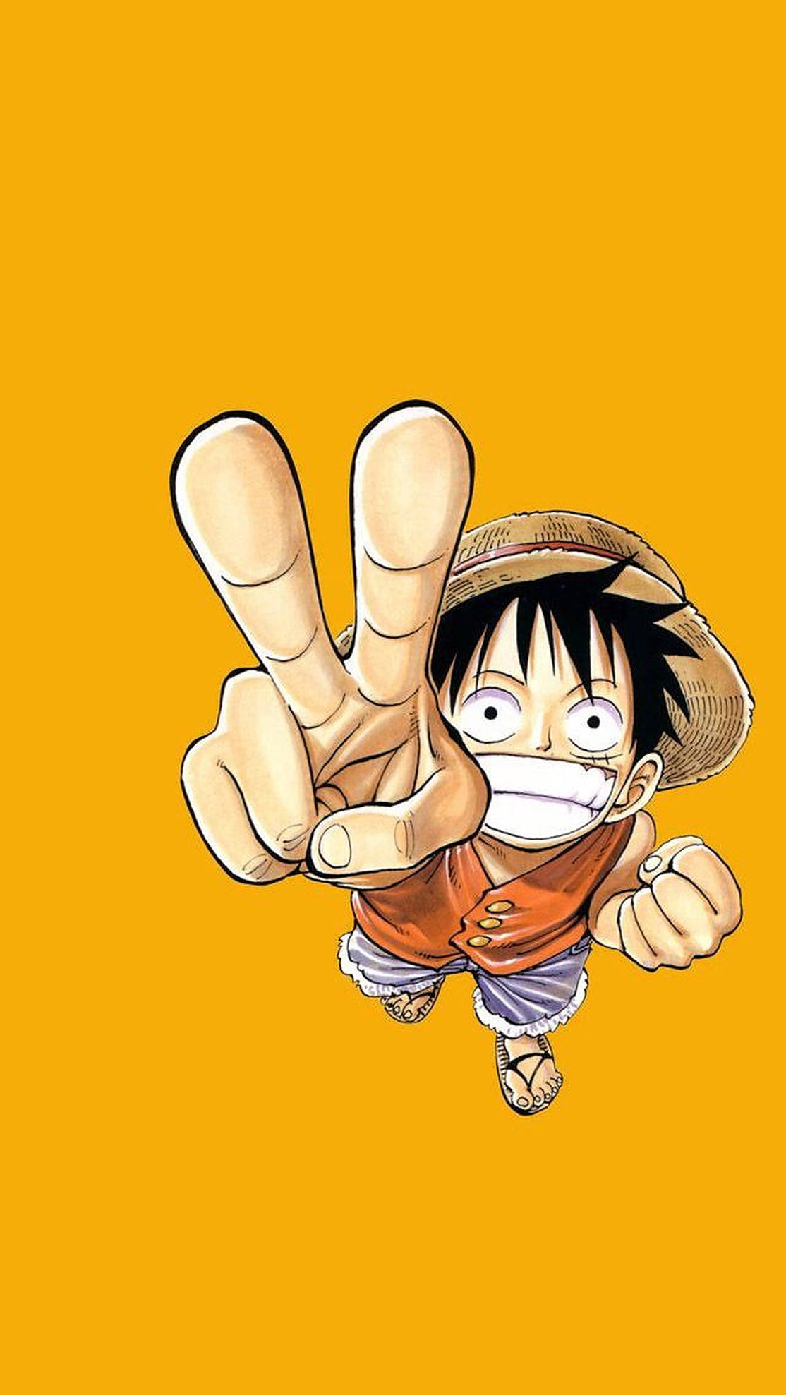 One Piece Мирный знак iPhone Обои