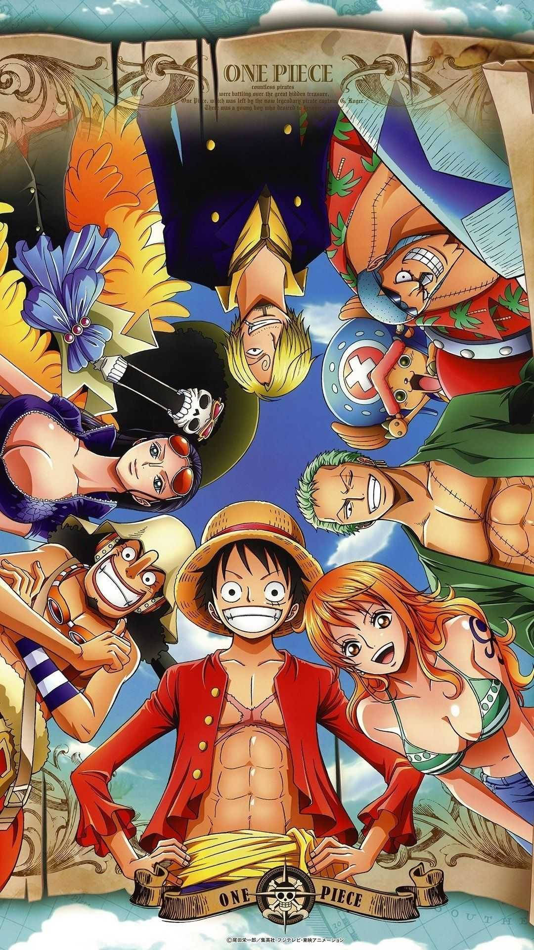 Персонажи One Piece для iPhone Обои