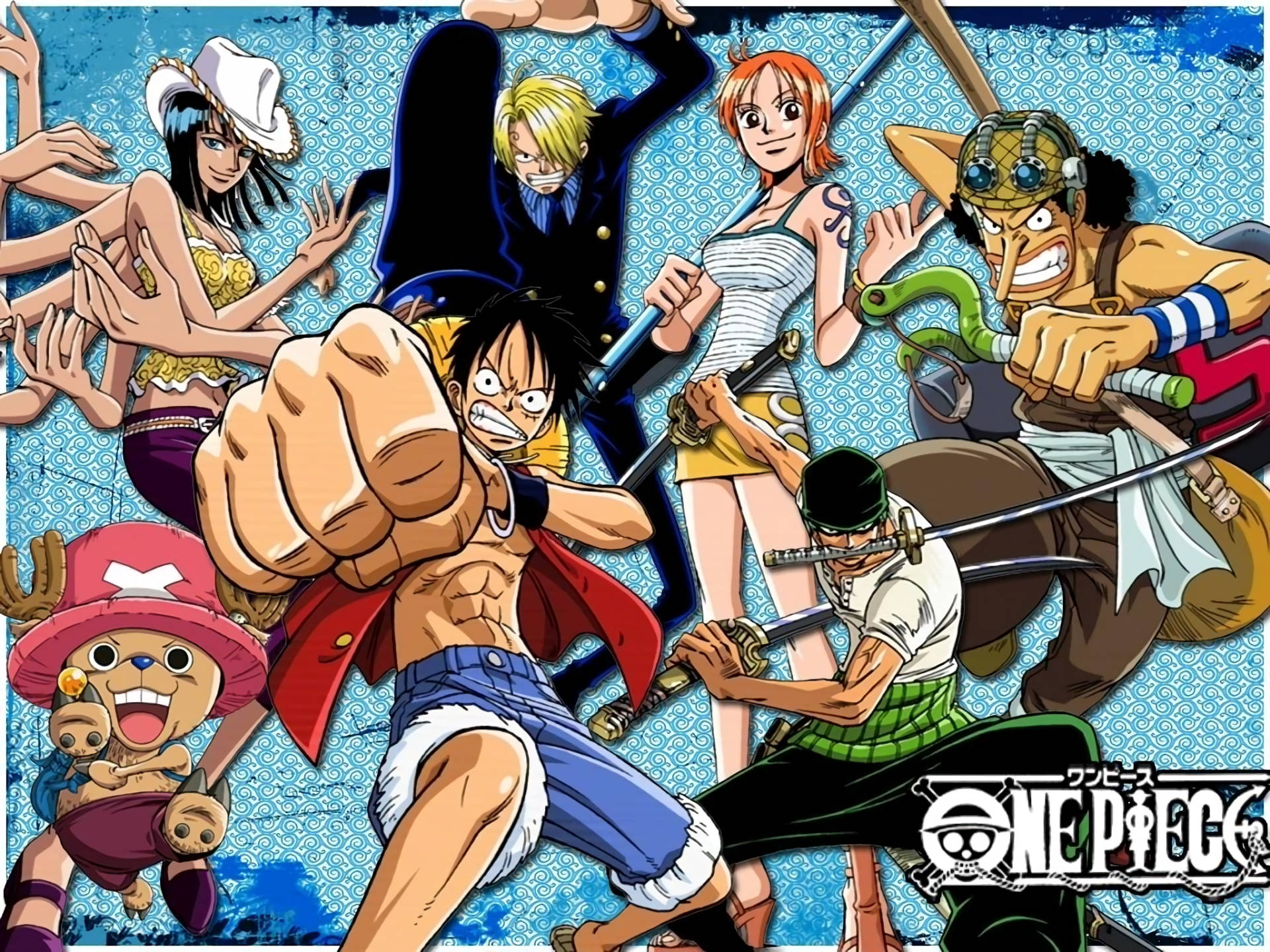 One Piece: боевая стойка на рабочем столе Обои