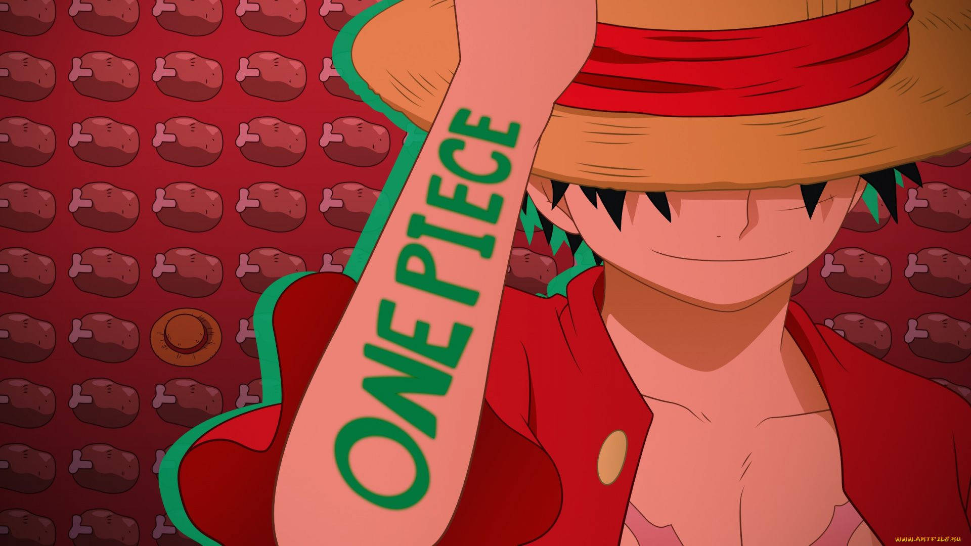 One Piece Настольные Обои Мясной Узор Обои