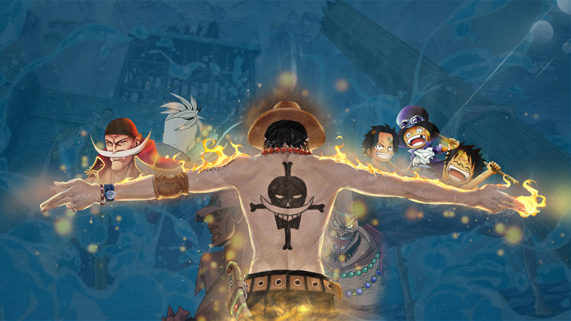 One Piece PFP Портгас Д. Эйс Обои
