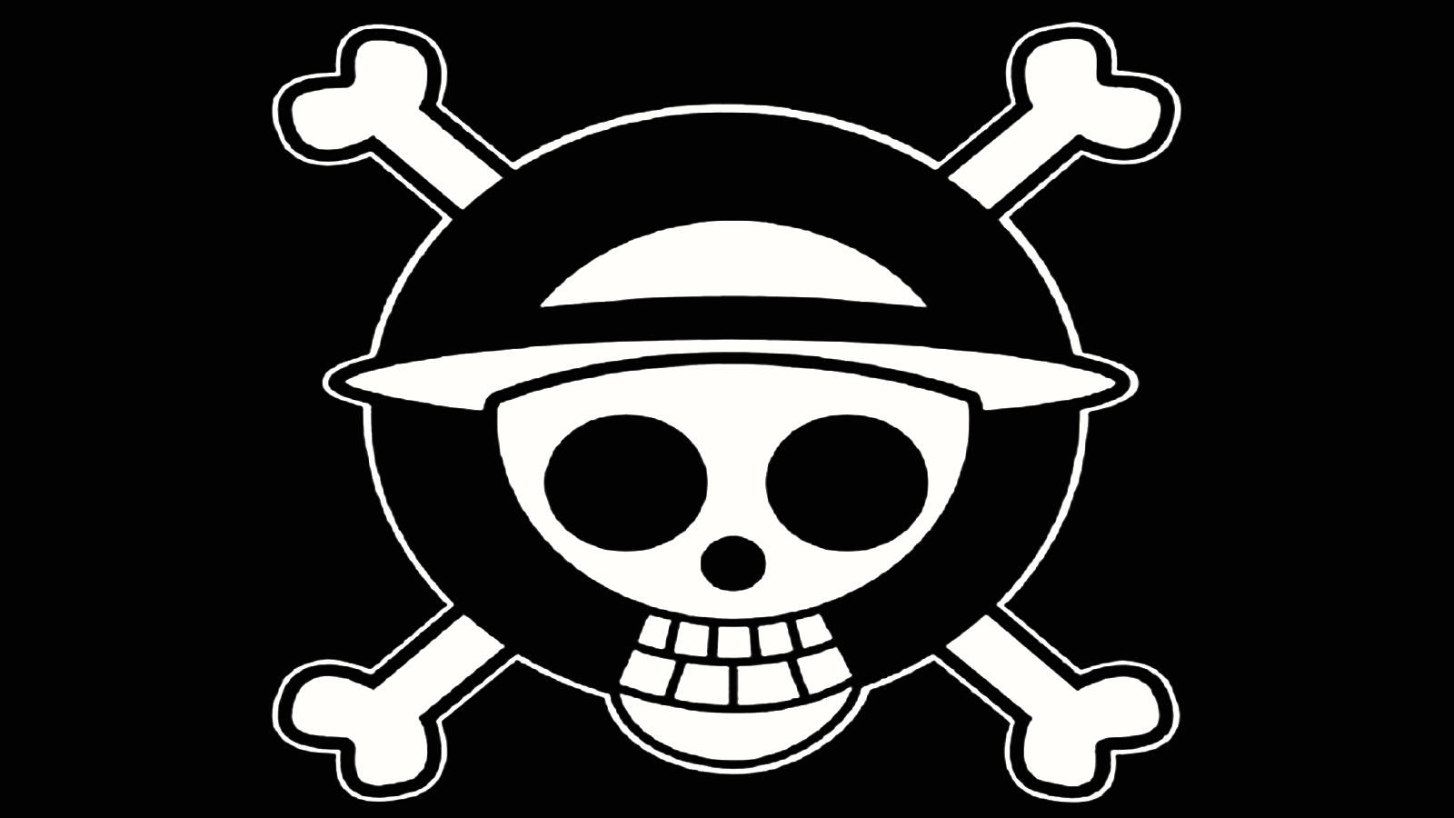 One Piece PFP Логотип Череп Обои