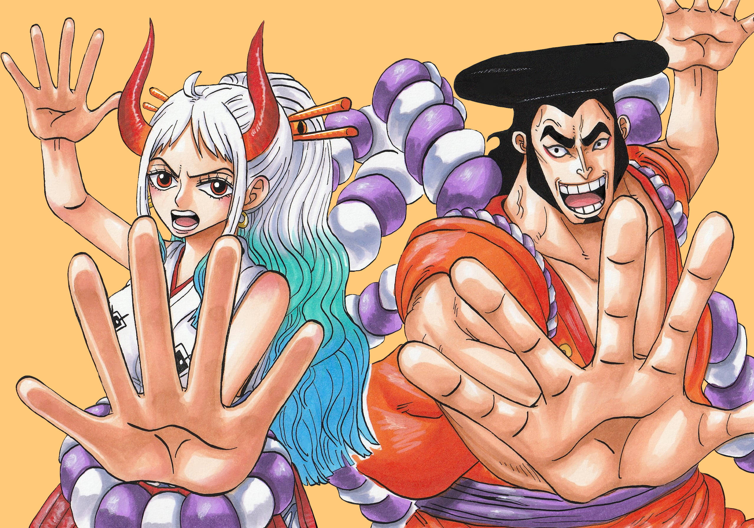 Кодзуки Оден Ямато One Piece Обои