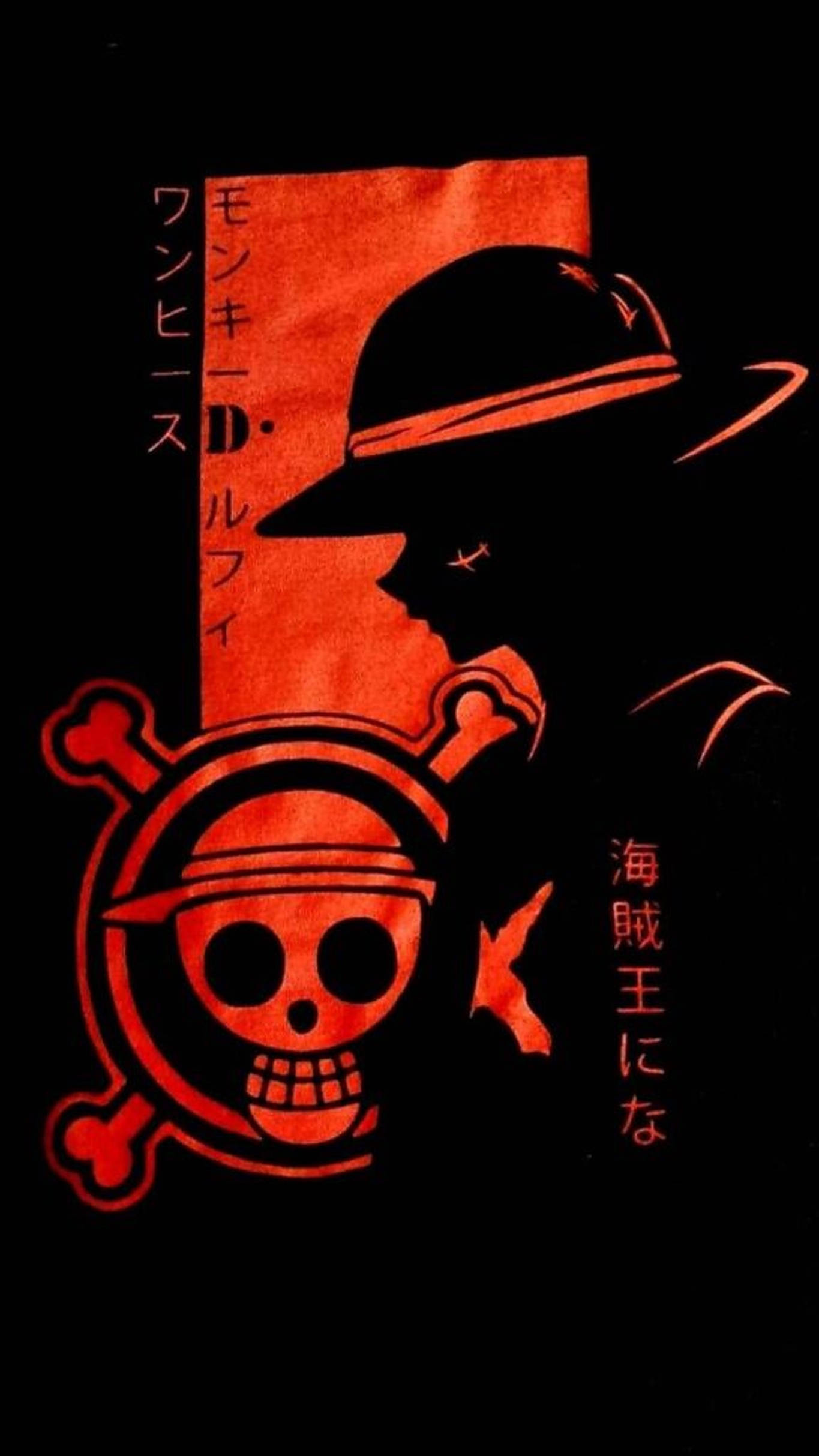 One Piece Red Art для iPhone Обои