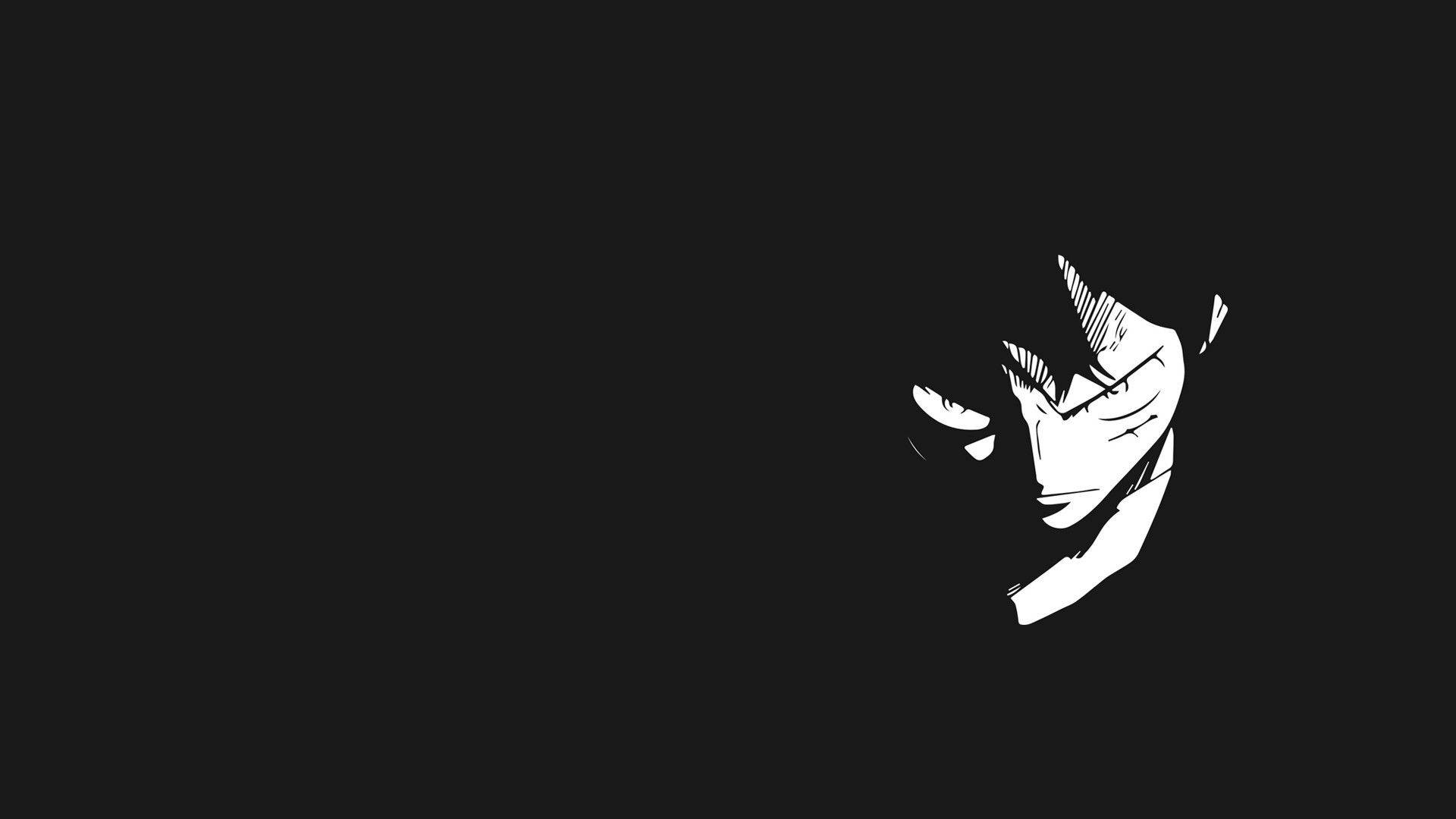 One Piece Луффи Чёрный Обои