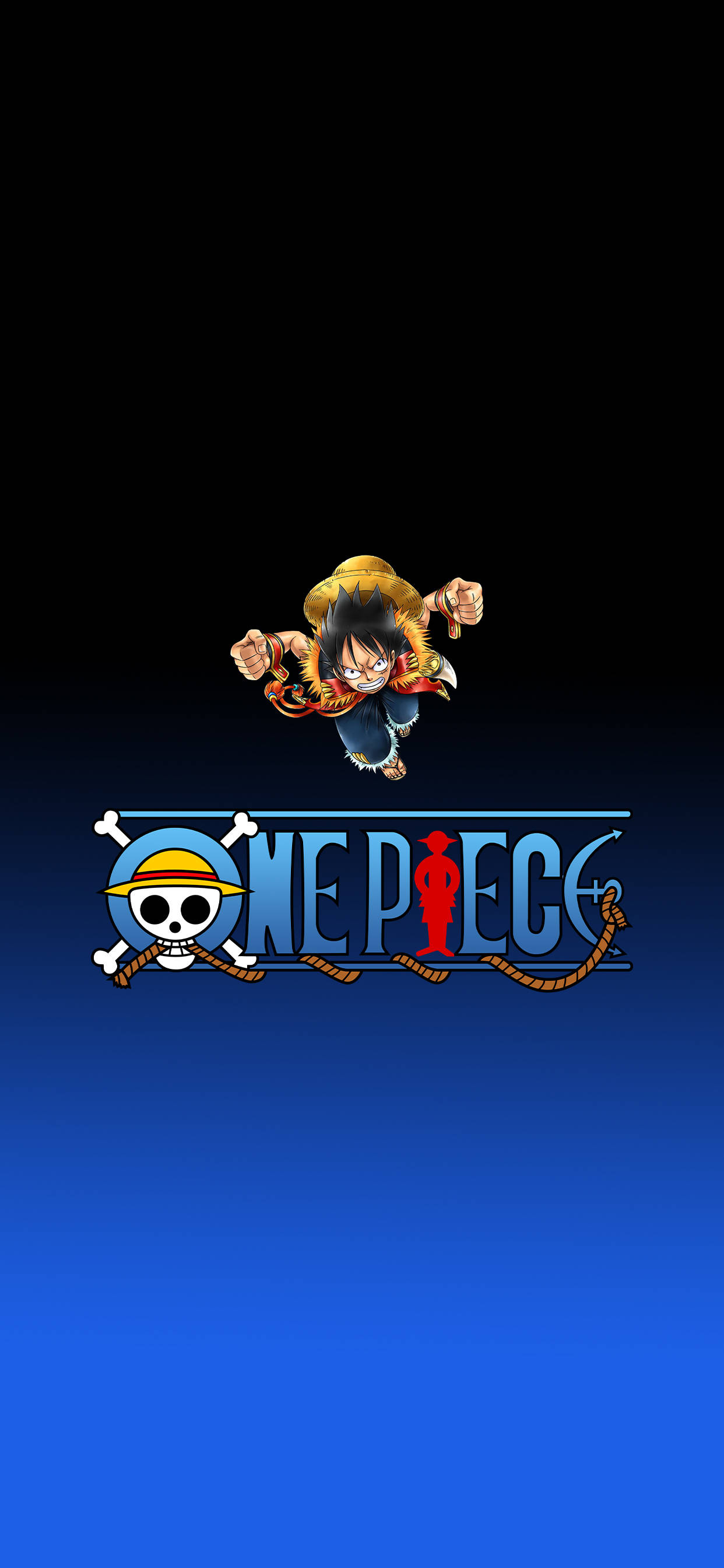 One Piece логотип телефона и Луффи Обои