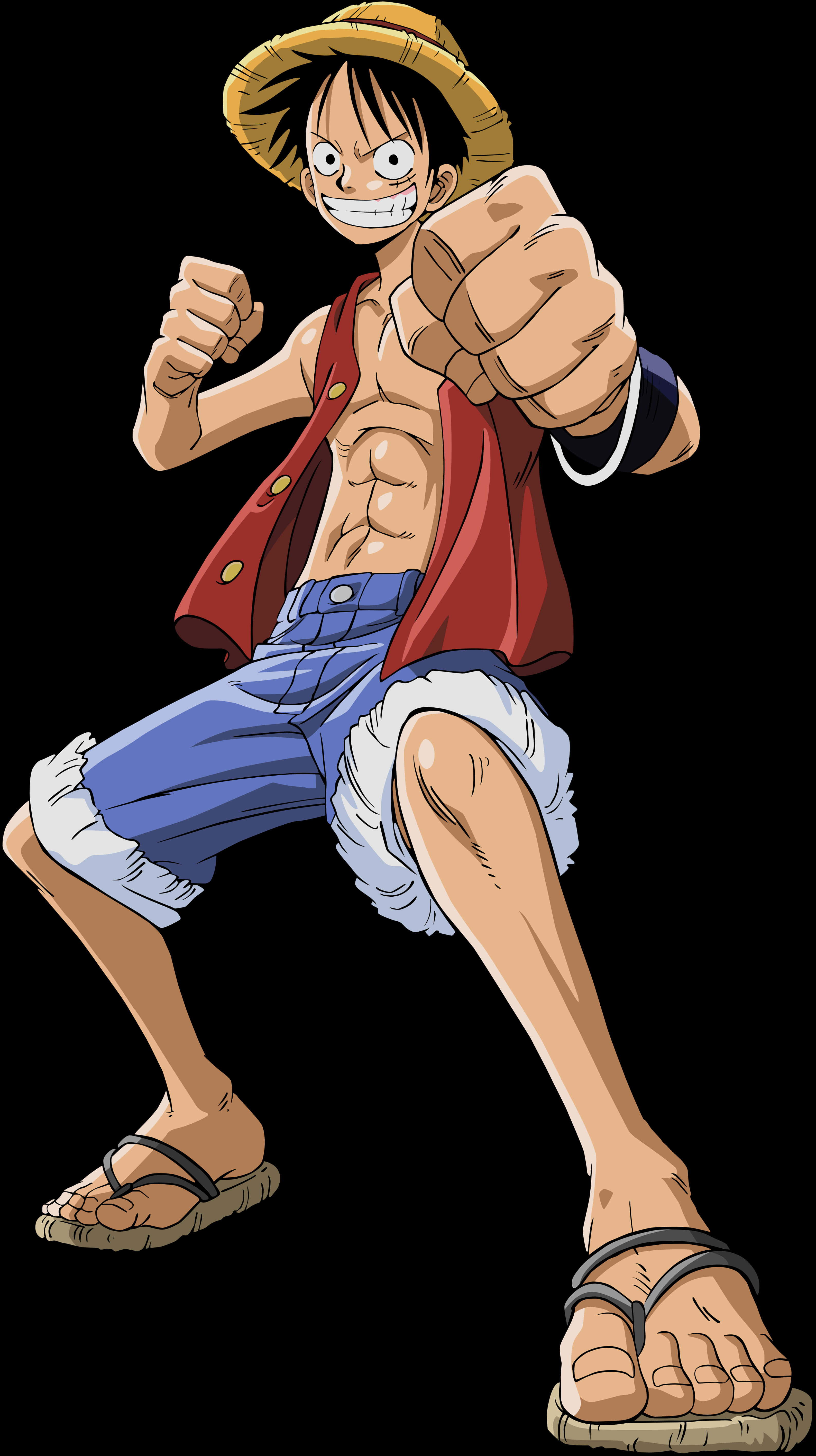 Луффи готов к действию One Piece Обои