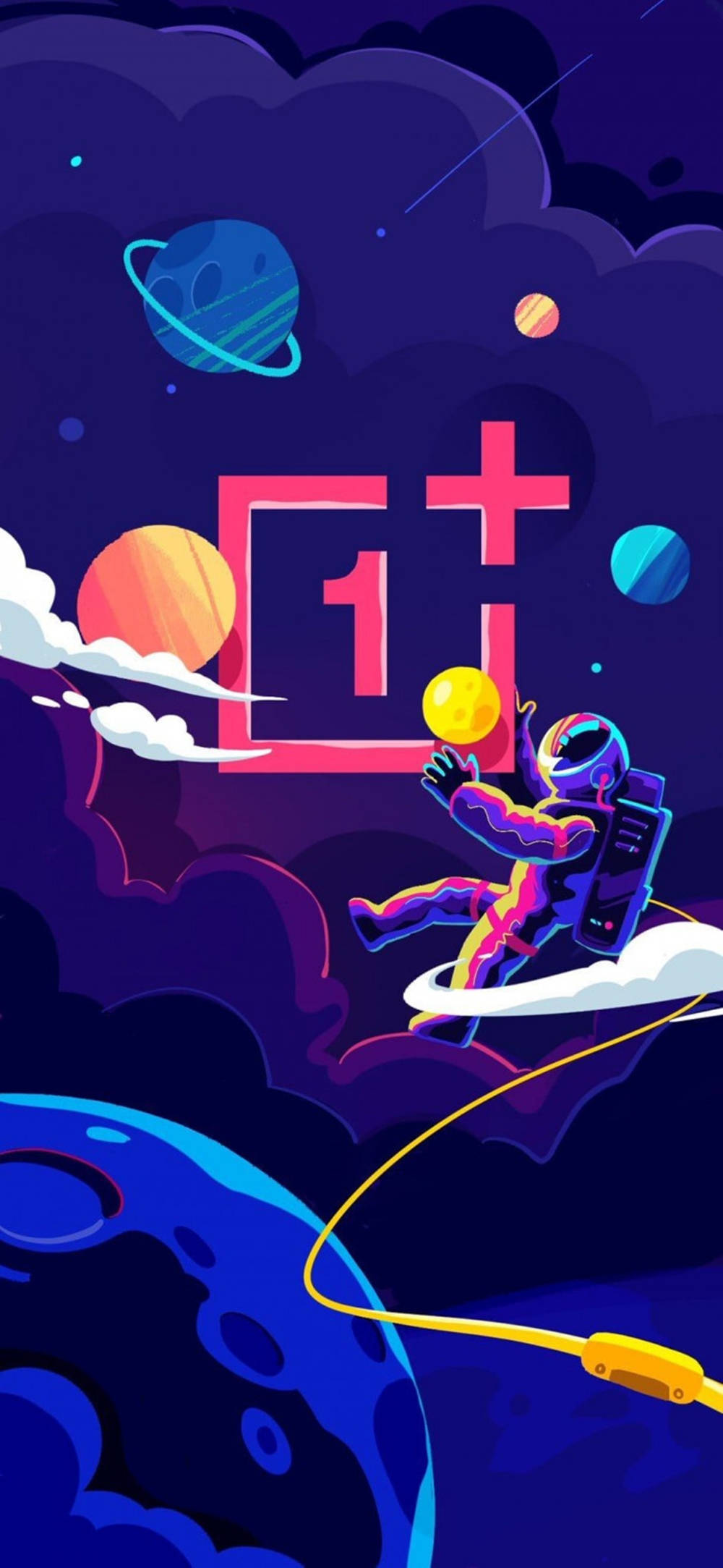 OnePlus 9 Pro Космонавт в космосе Обои