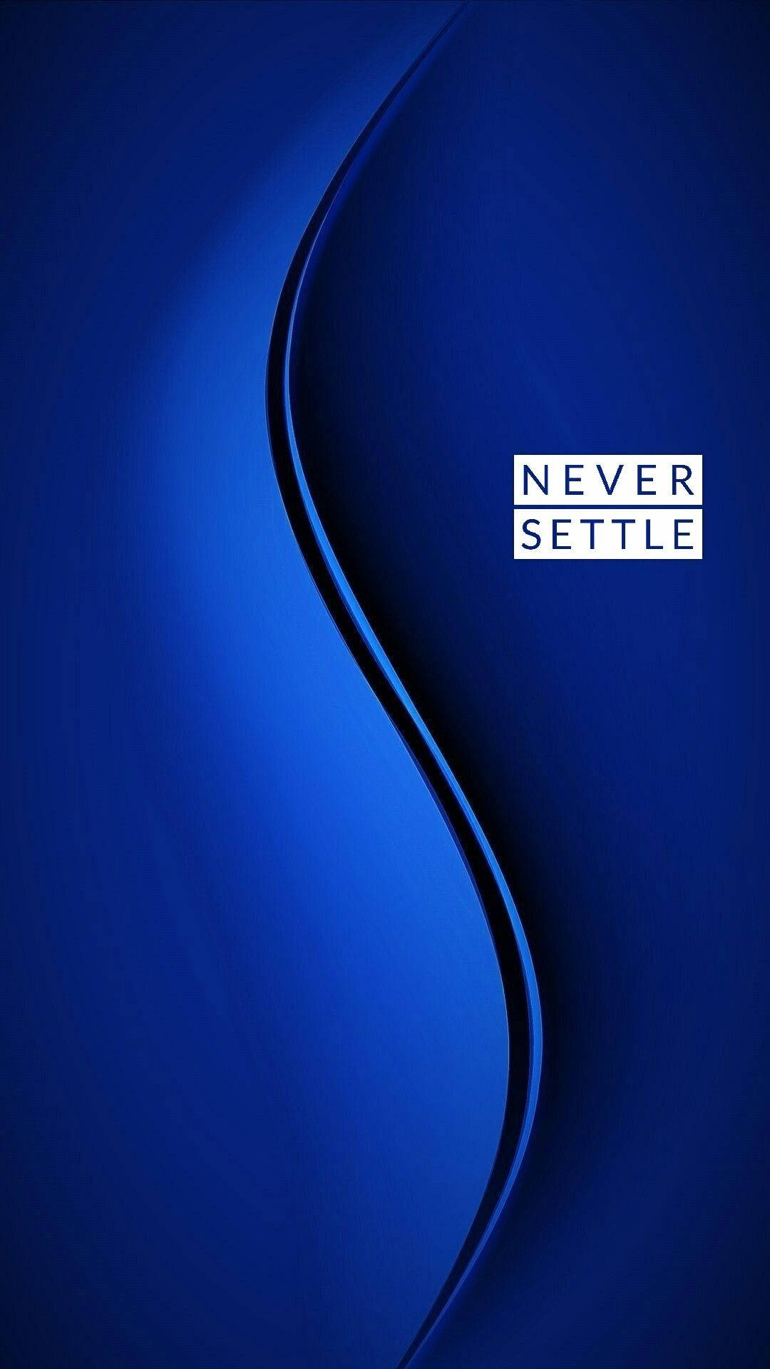 OnePlus Blue Curve Обои