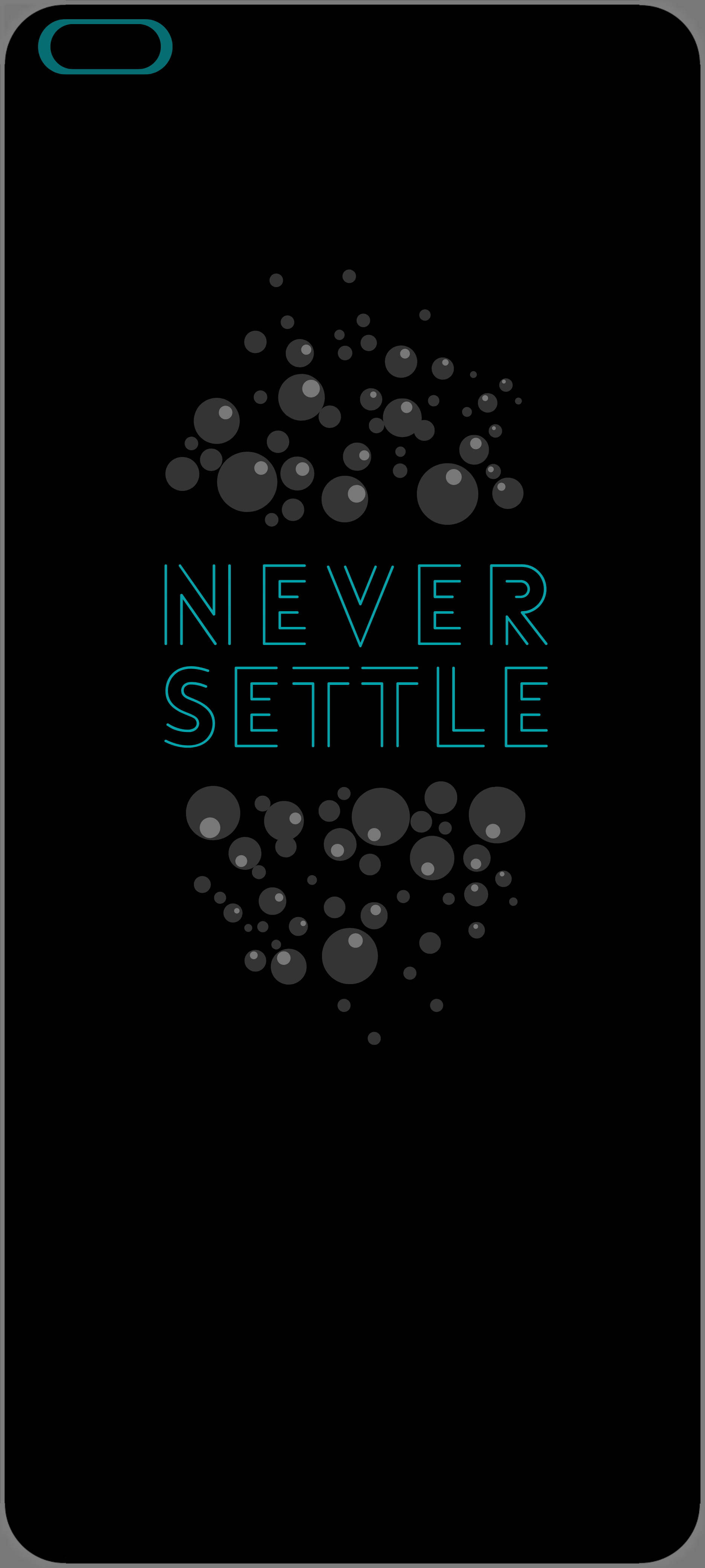OnePlus Nord Never Settle Пузырьки Обои