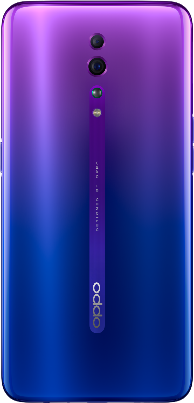 Дизайн задней камеры смартфона Oppo с фиолетовым градиентом Обои