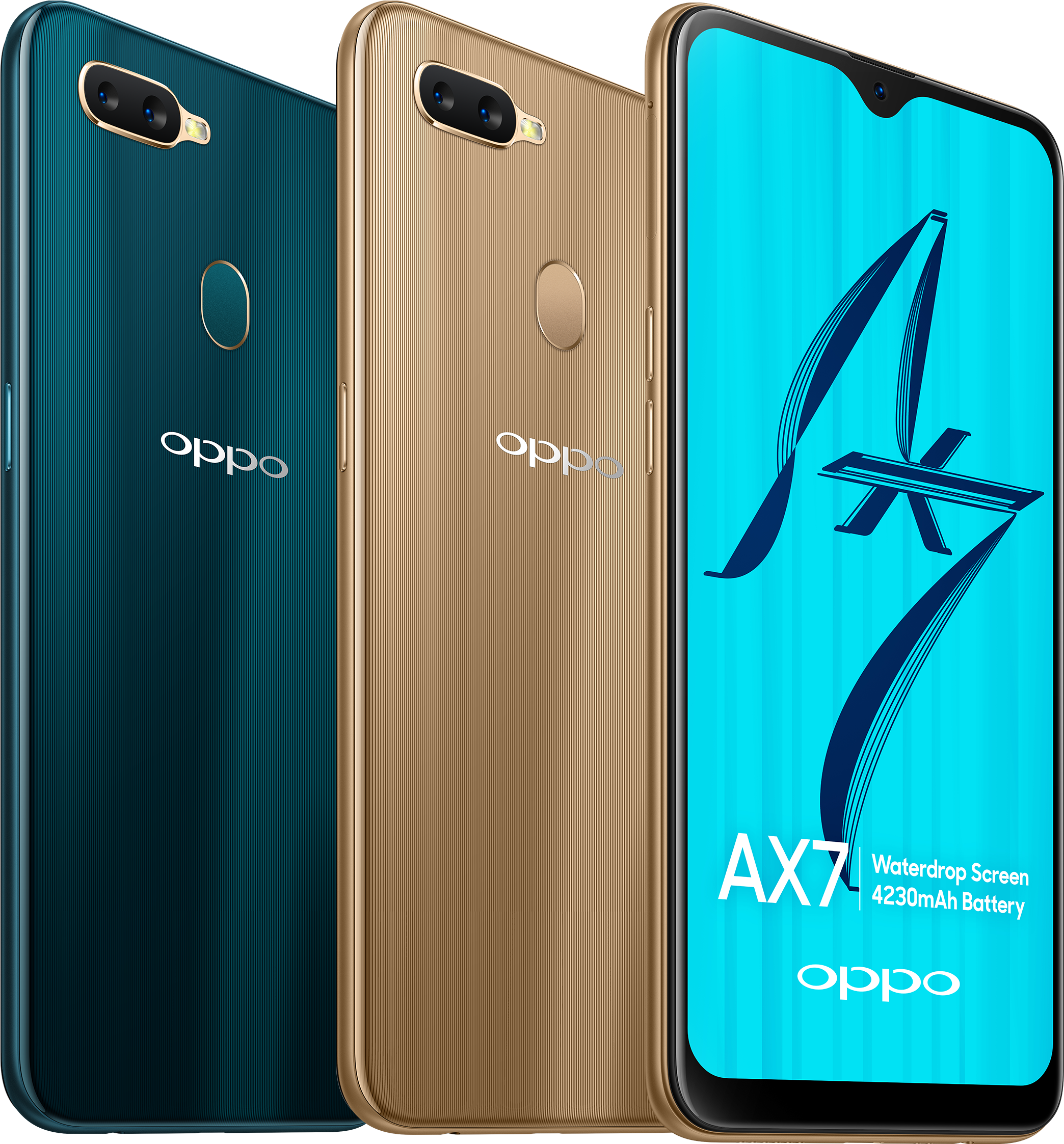 Oppo A X7 Два цветовых варианта Обои