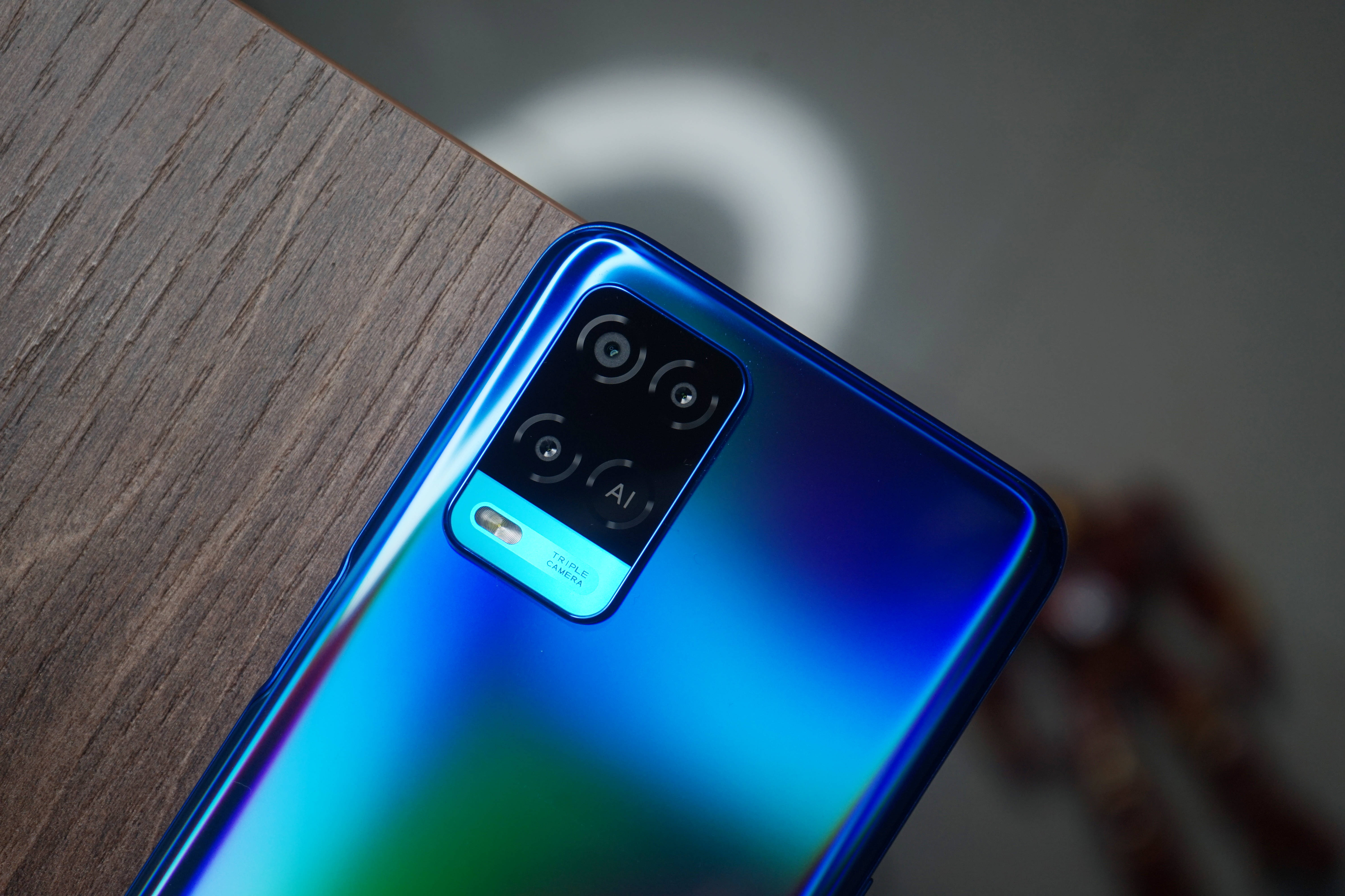 Синий Oppo Android смартфон Обои