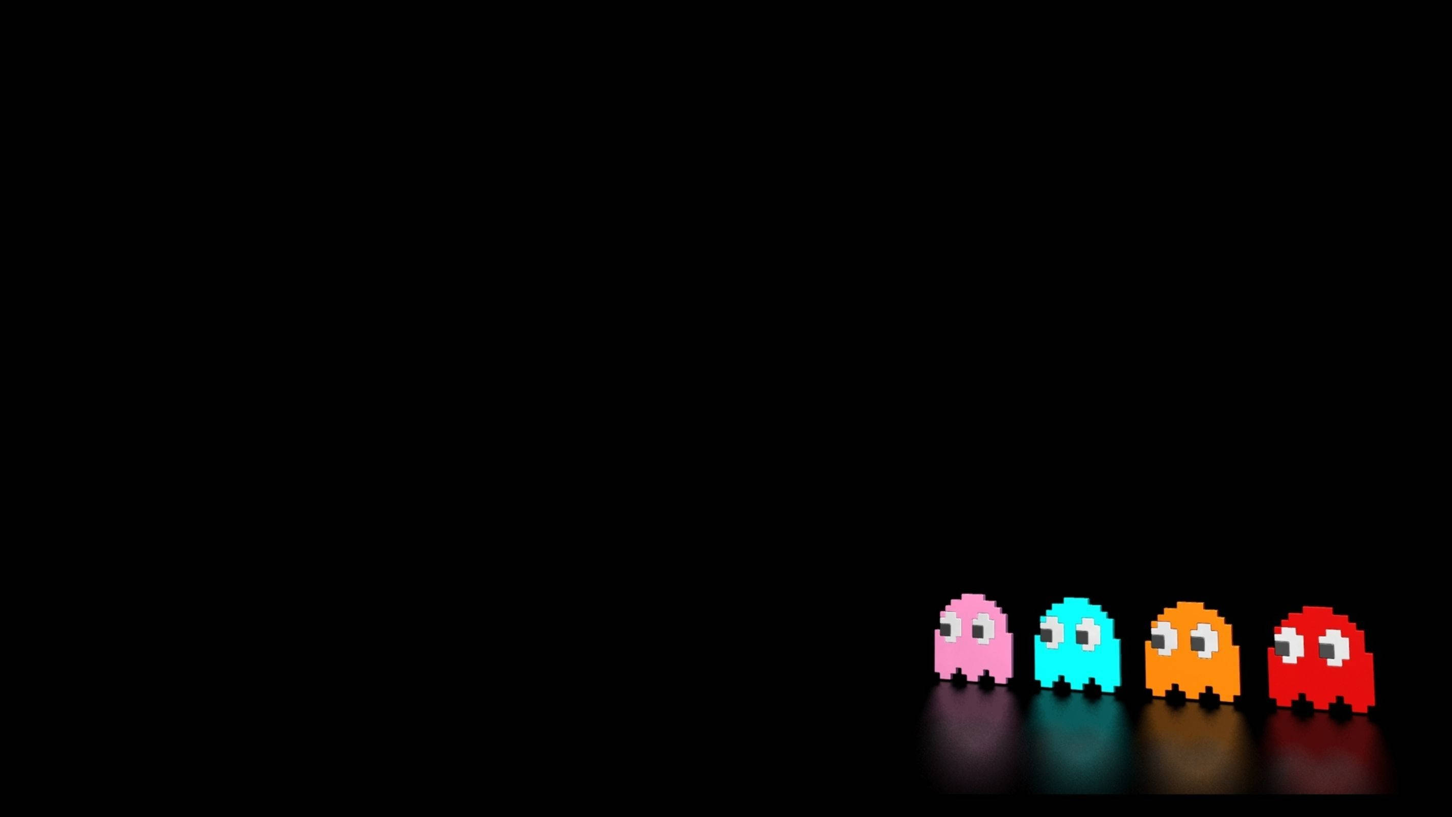 Эстетичные ретро-призраки Pac-Man Обои