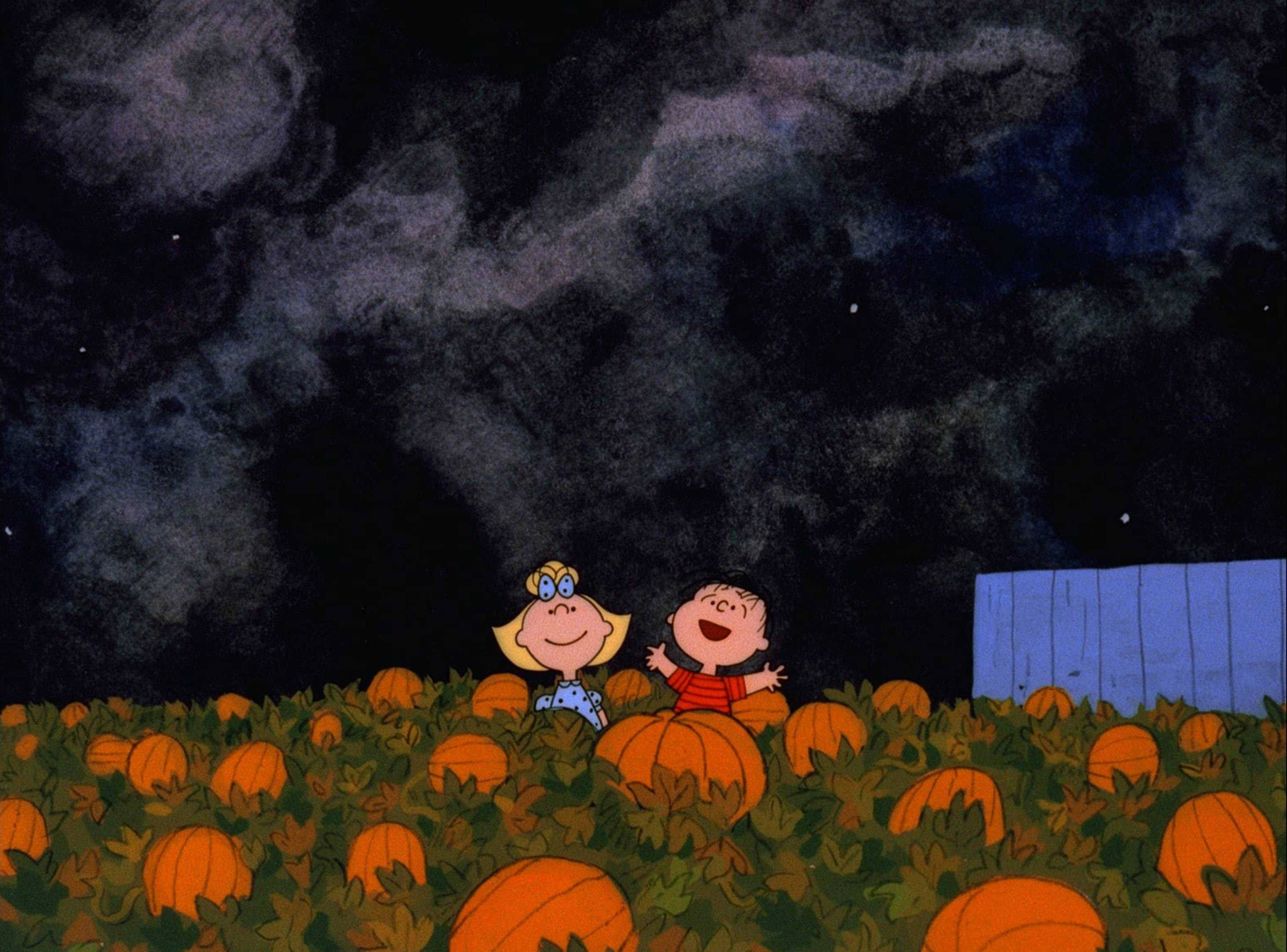 Милашки Хэллоуин Персонажи Peanuts Обои
