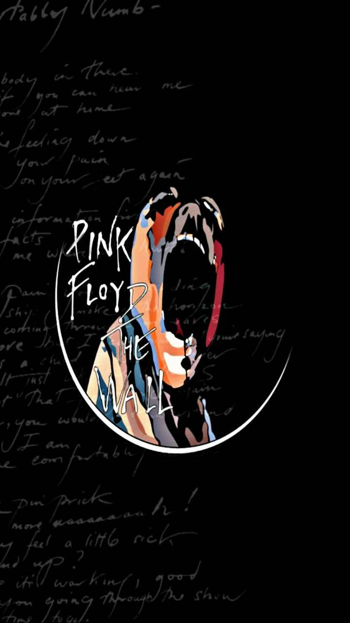 Pink Floyd 4K The Wall Абстрактное искусство на черном Обои