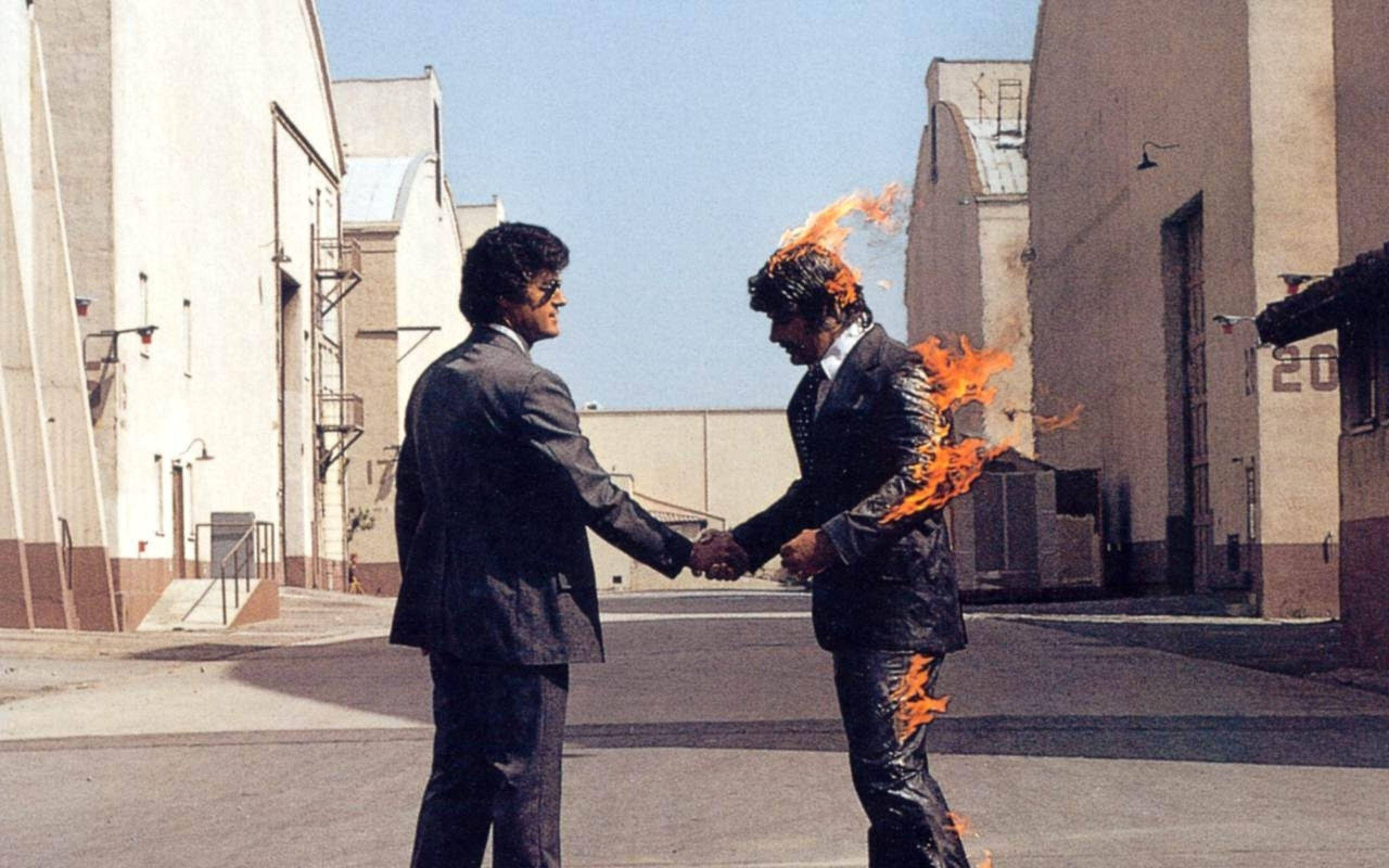 Pink Floyd 4K Wish You Were Here обложка Обои